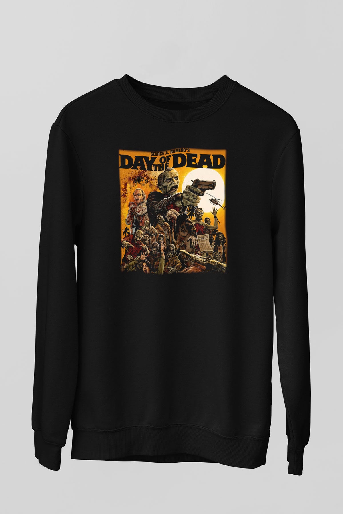 Day of the Dead Siyah Unisex Sweatshirt