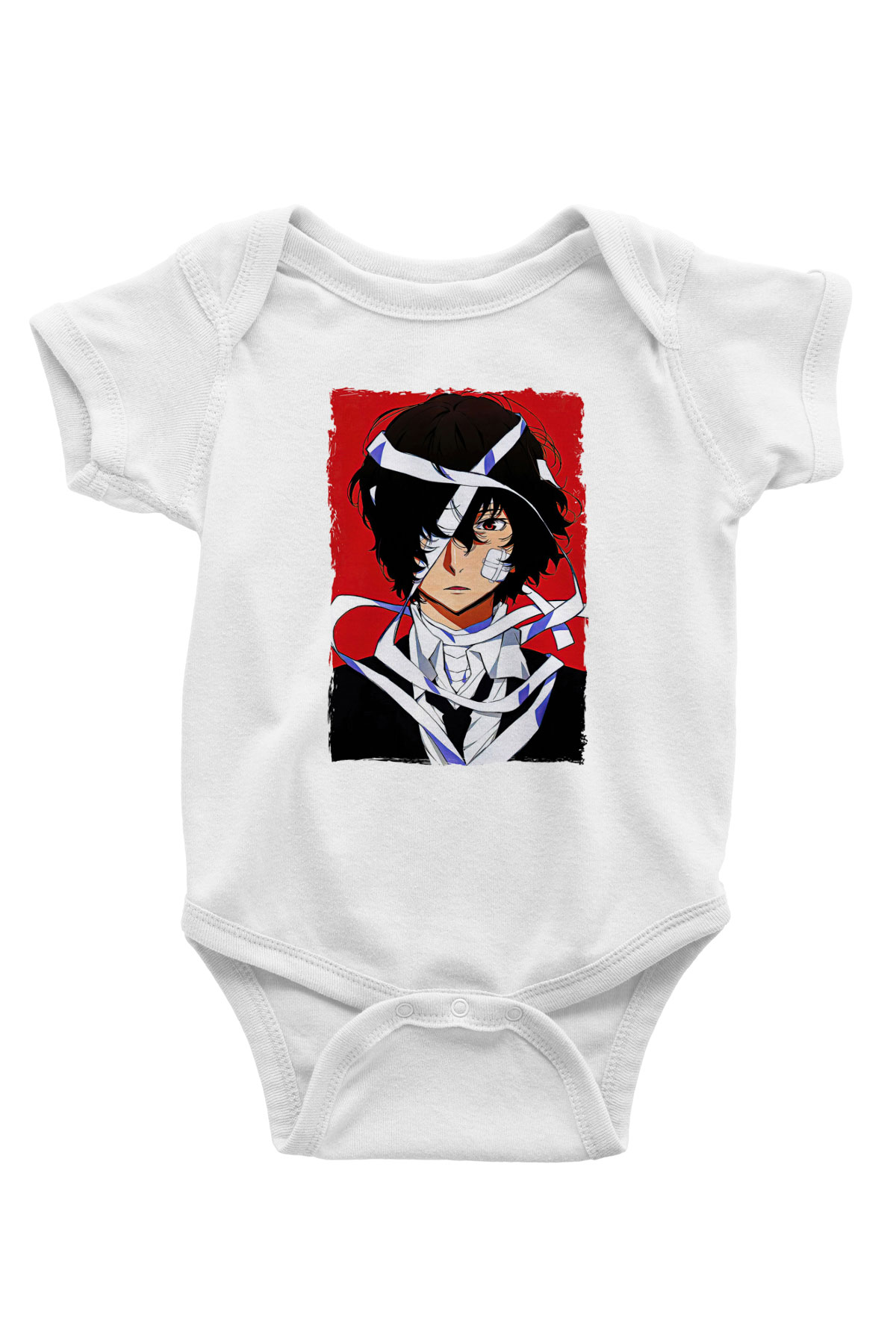 Dazai Baskılı Beyaz Unisex Bebek Body - Zıbın