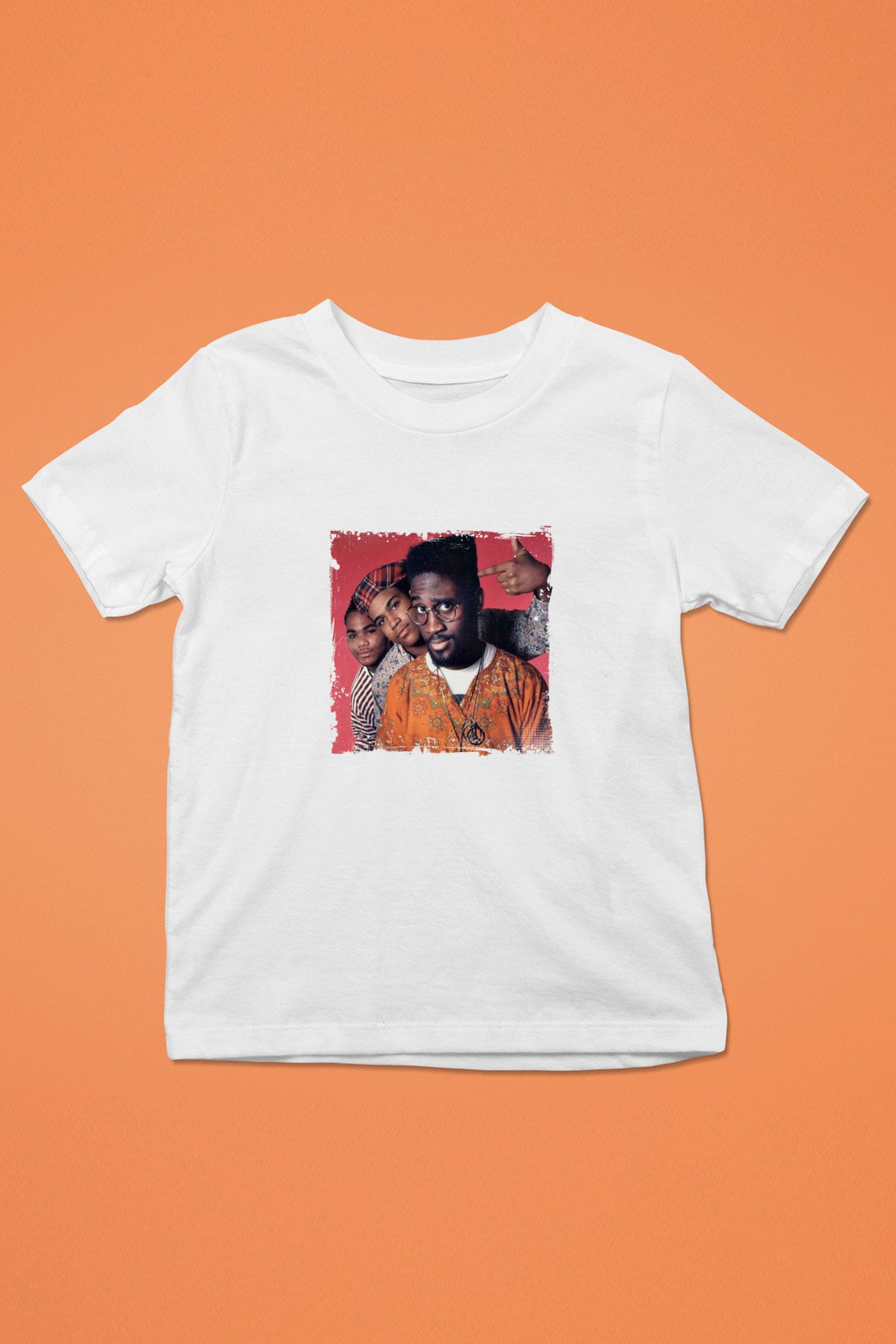 De La Soul Baskılı Unisex Beyaz Çocuk Tişört