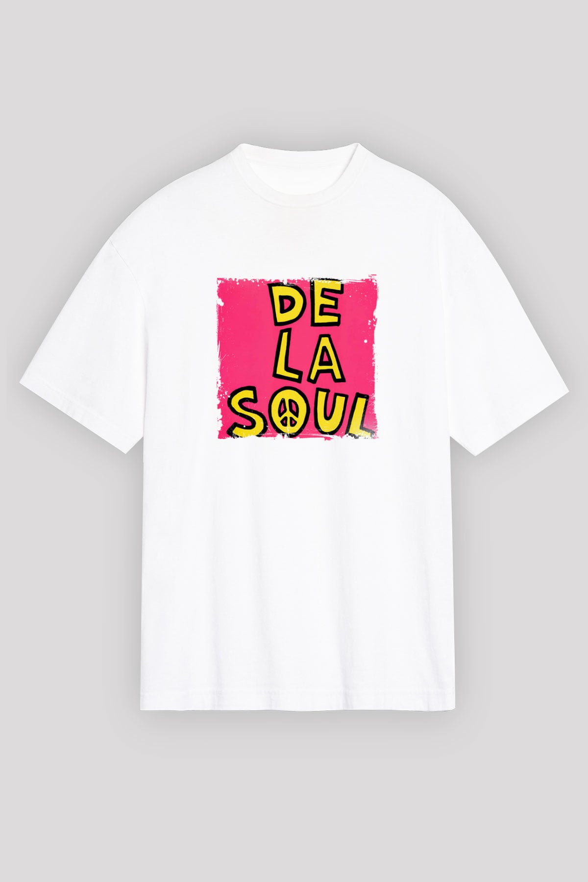De La Soul Baskılı Unisex Beyaz Tişört