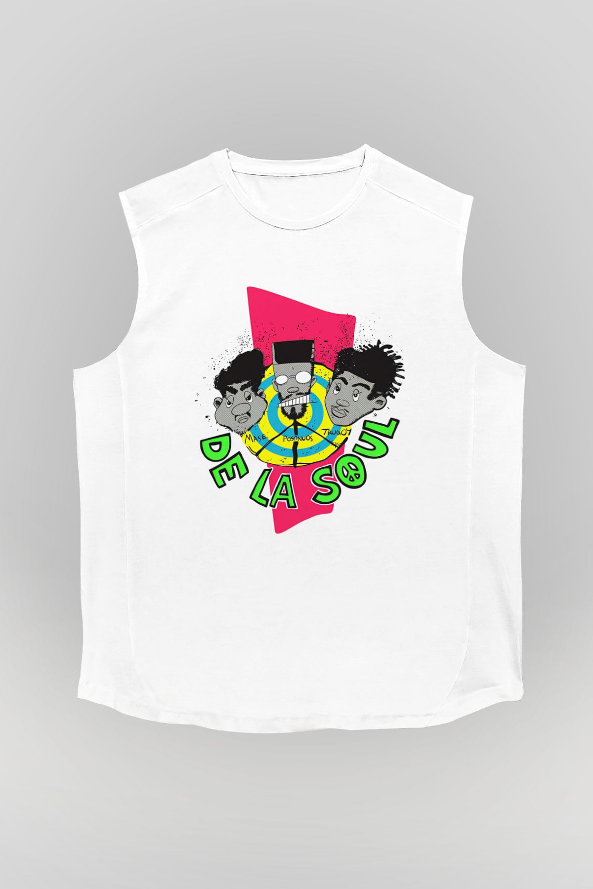 De La Soul Beyaz Unisex Kolsuz Tişört