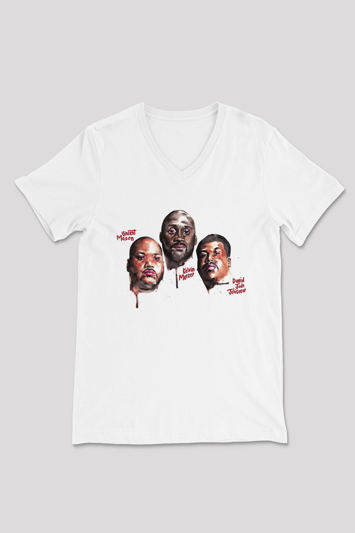 De La Soul Beyaz Unisex V Yaka Tişört T-Shirt