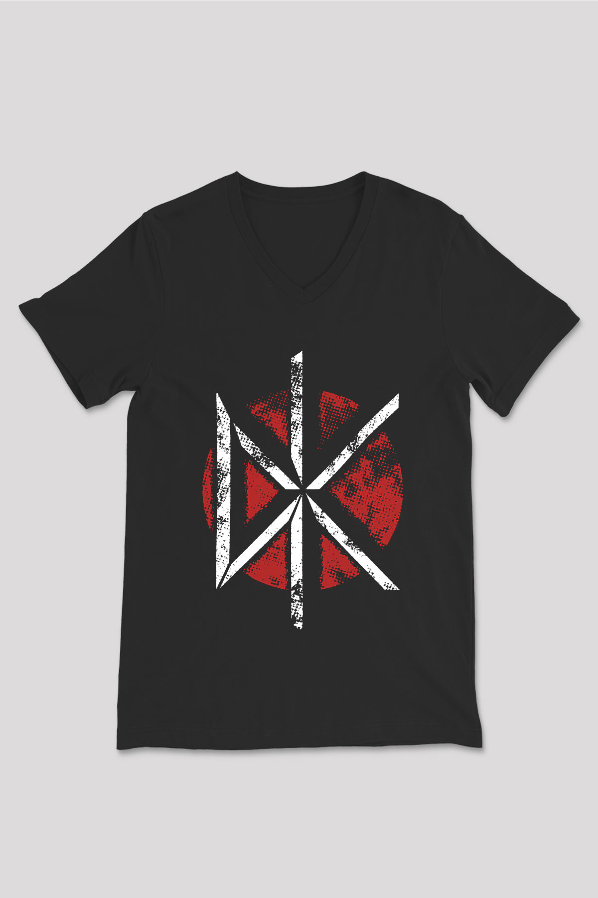 Dead Kennedys Siyah Unisex V Yaka Tişört T-Shirt