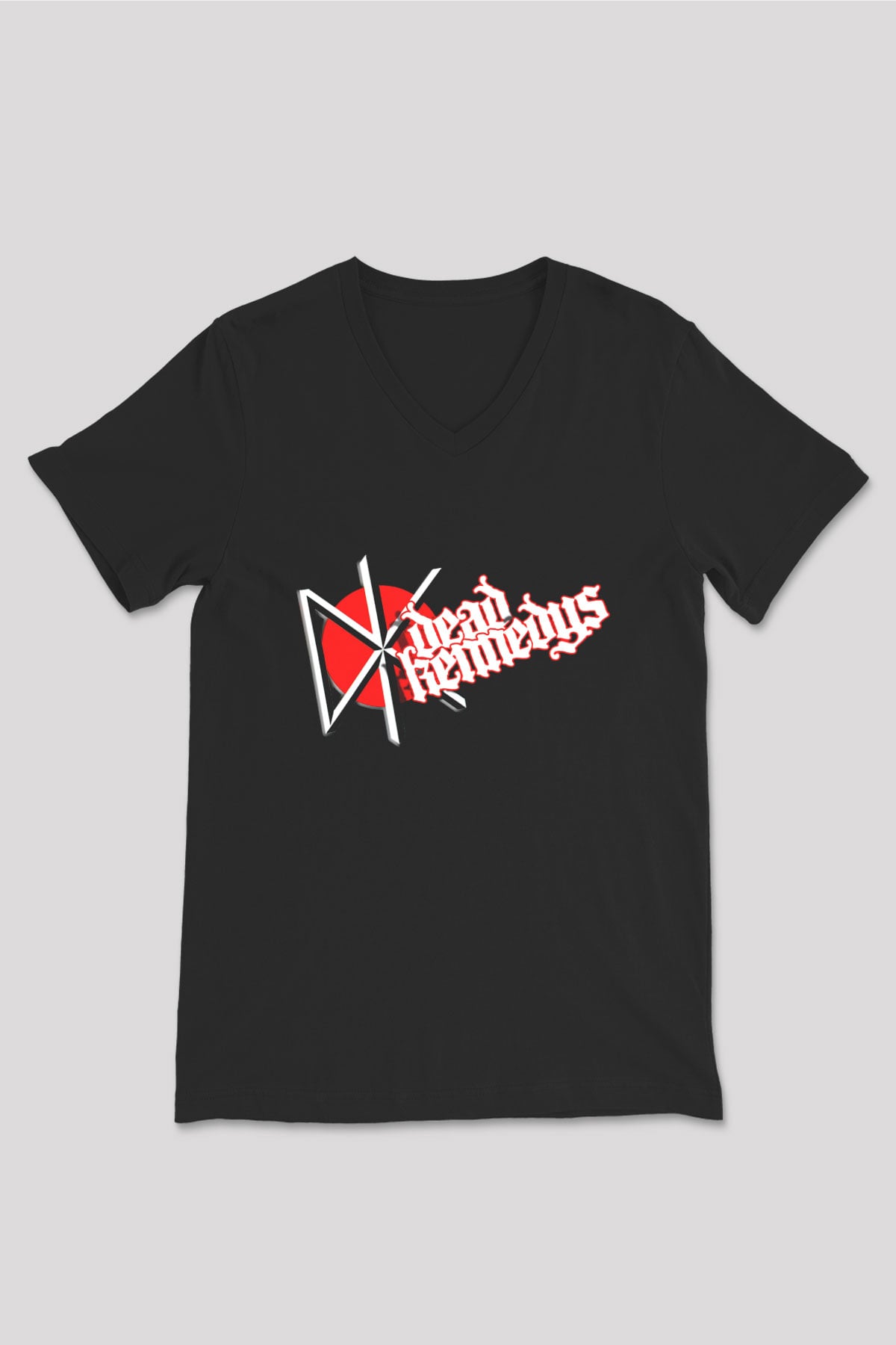 Dead Kennedys Siyah Unisex V Yaka Tişört T-Shirt
