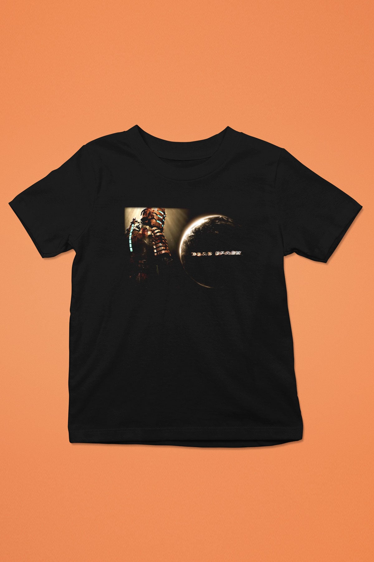 Dead Space Baskılı Siyah Unisex Çocuk Tişört