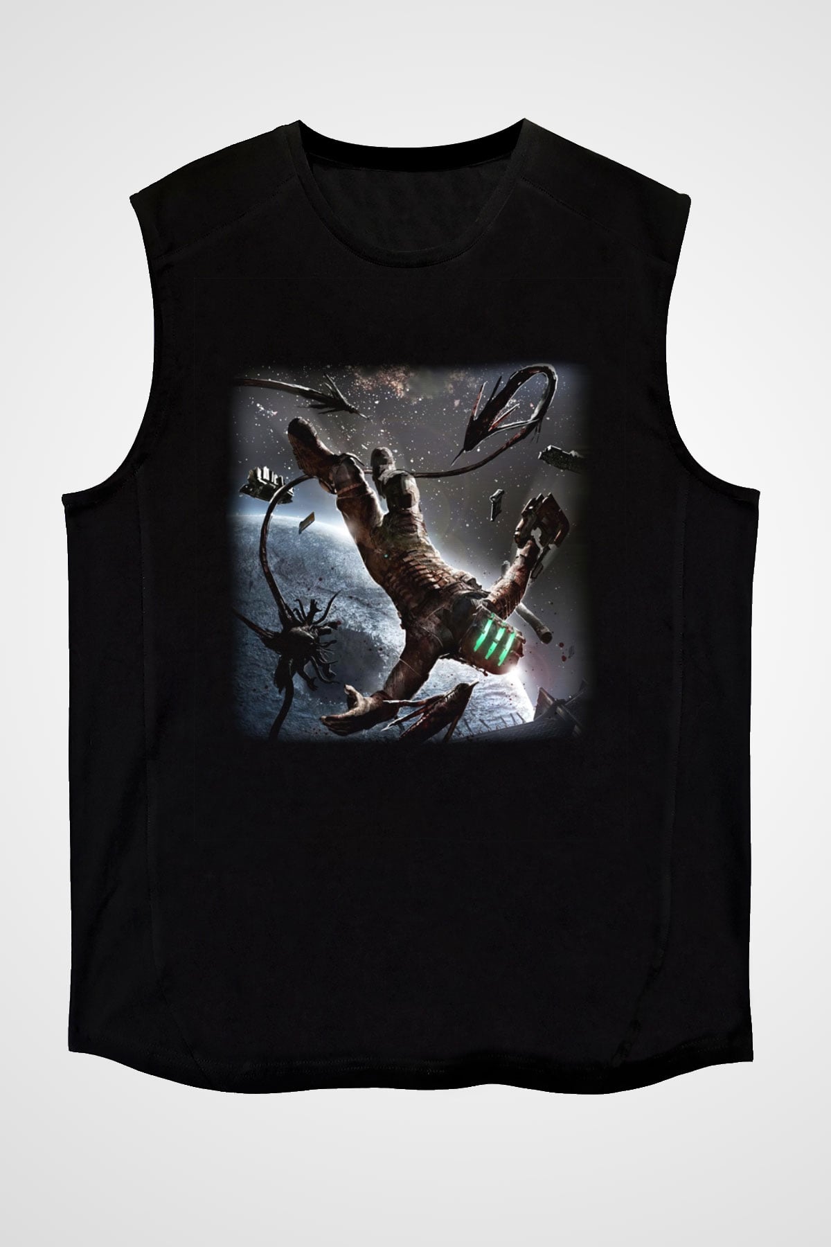 Dead Space Siyah Unisex Kolsuz Tişört