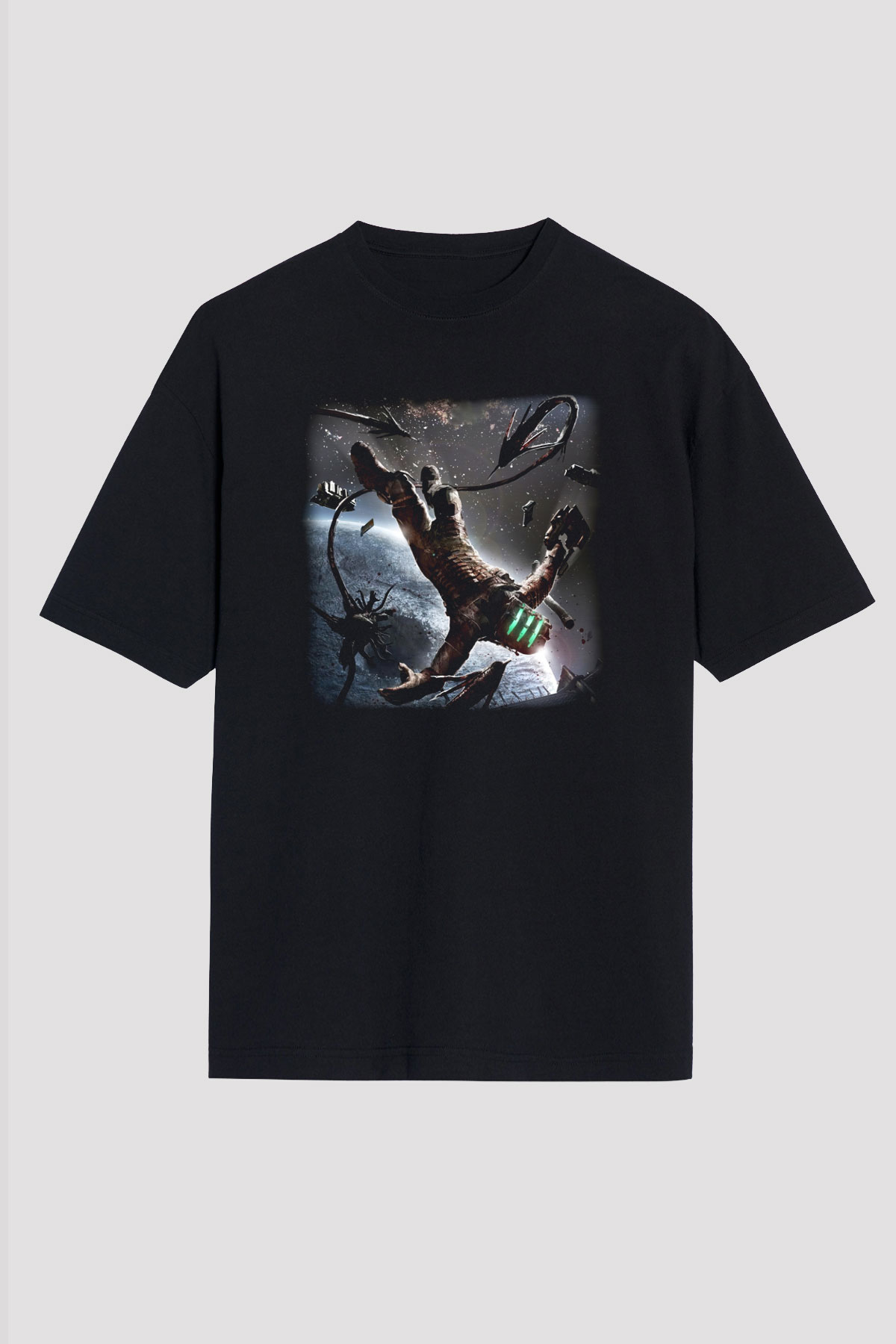 Dead Space Siyah Unisex Oversize Tişört T-Shirt