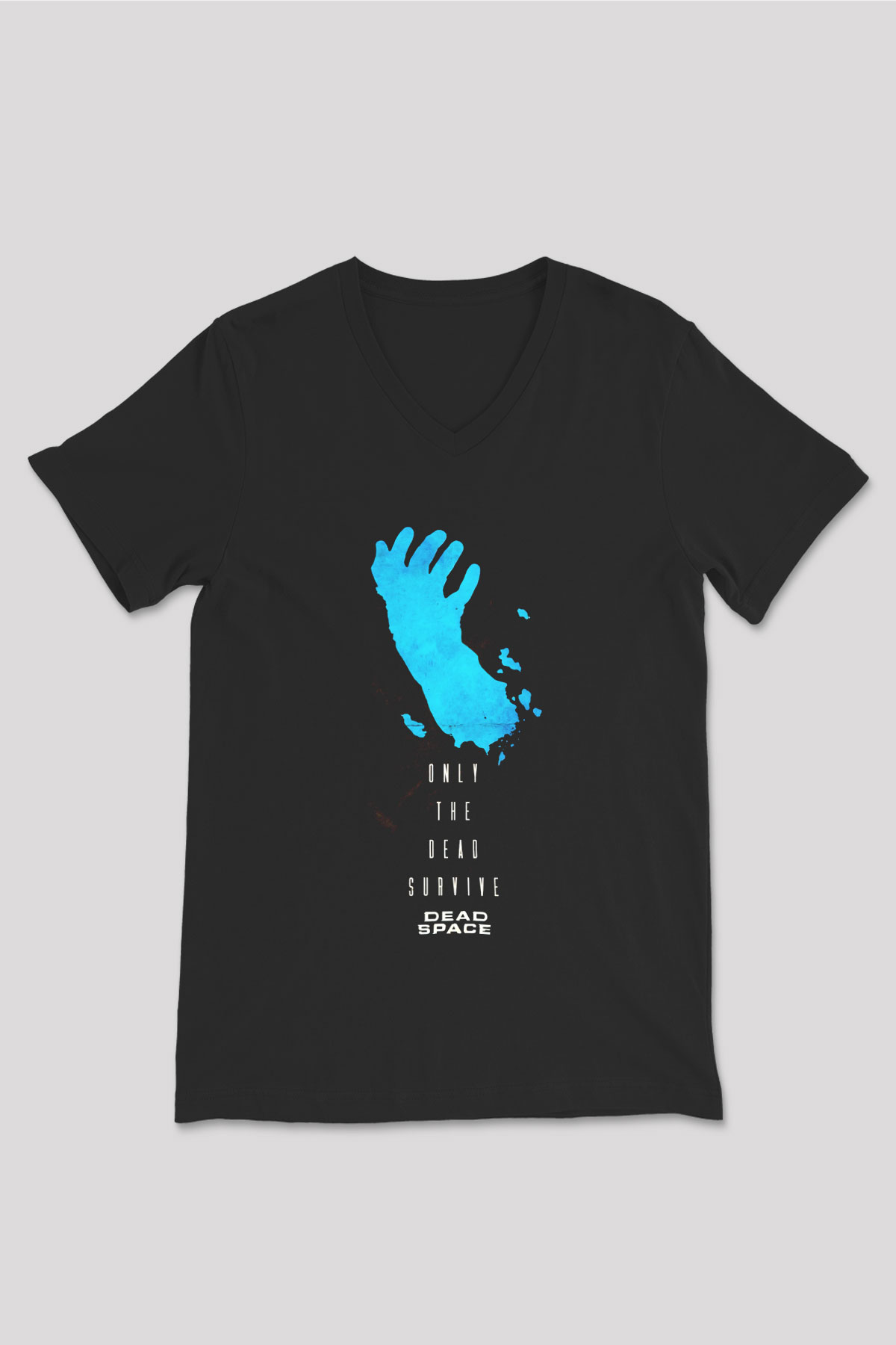 Dead Space Siyah Unisex V Yaka Tişört