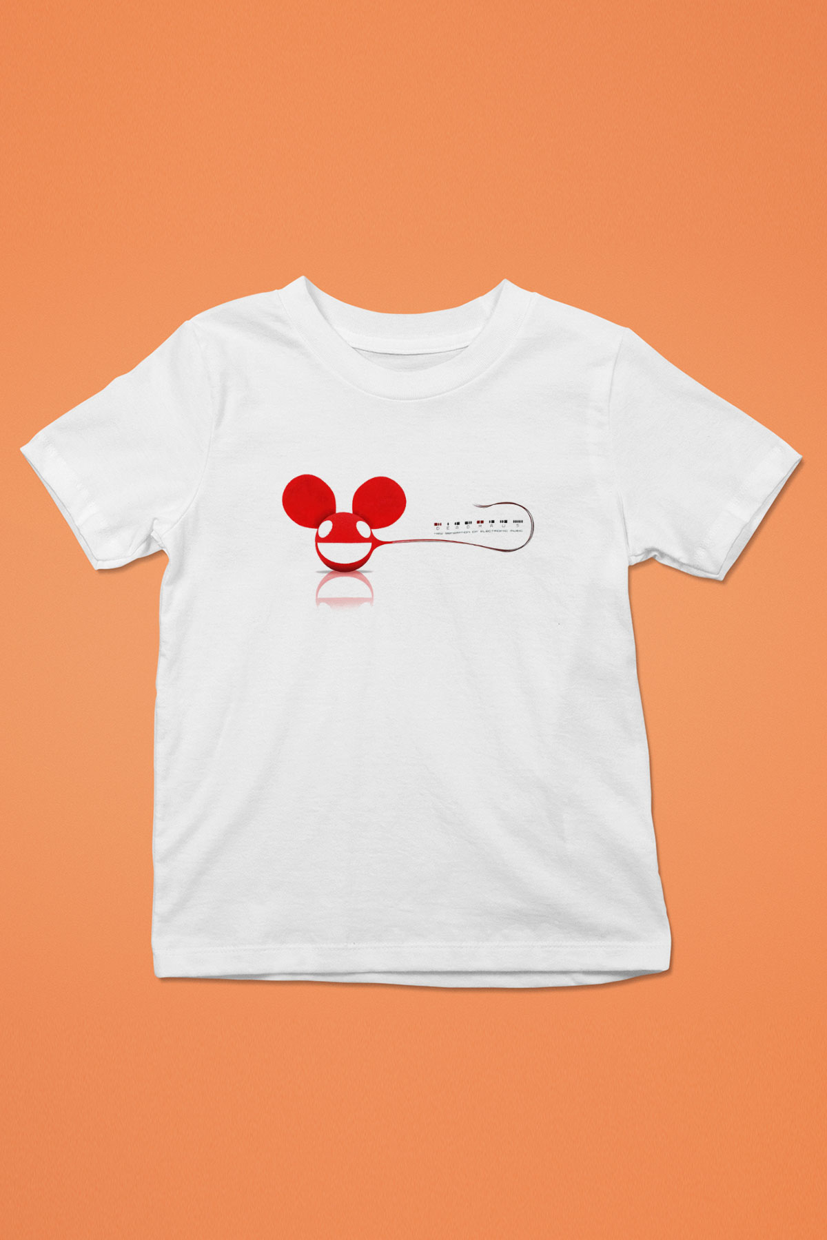 Deadmau5 Baskılı Beyaz Unisex Çocuk Tişört