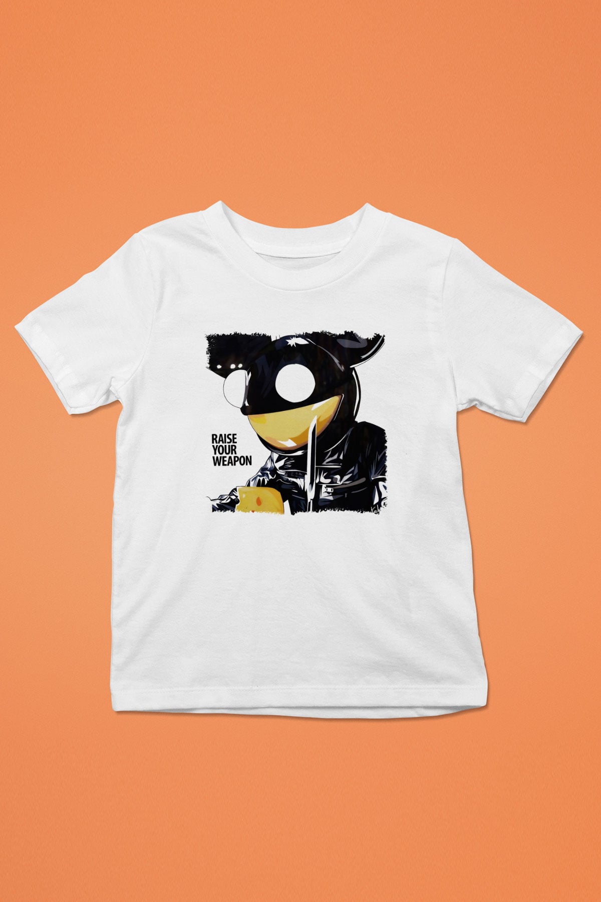 Deadmau5 Baskılı Beyaz Unisex Çocuk Tişört