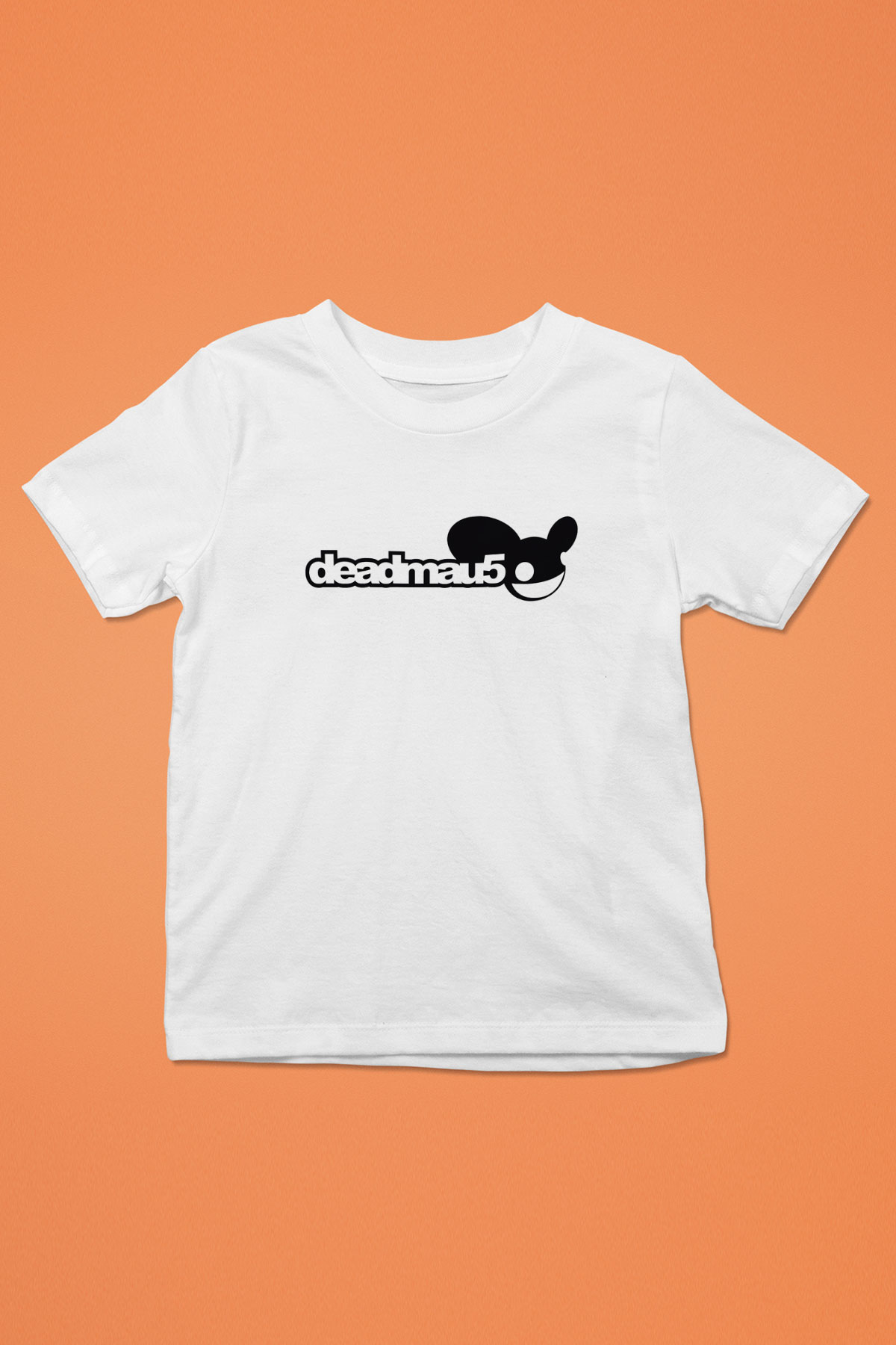 Deadmau5 Baskılı Beyaz Unisex Çocuk Tişört