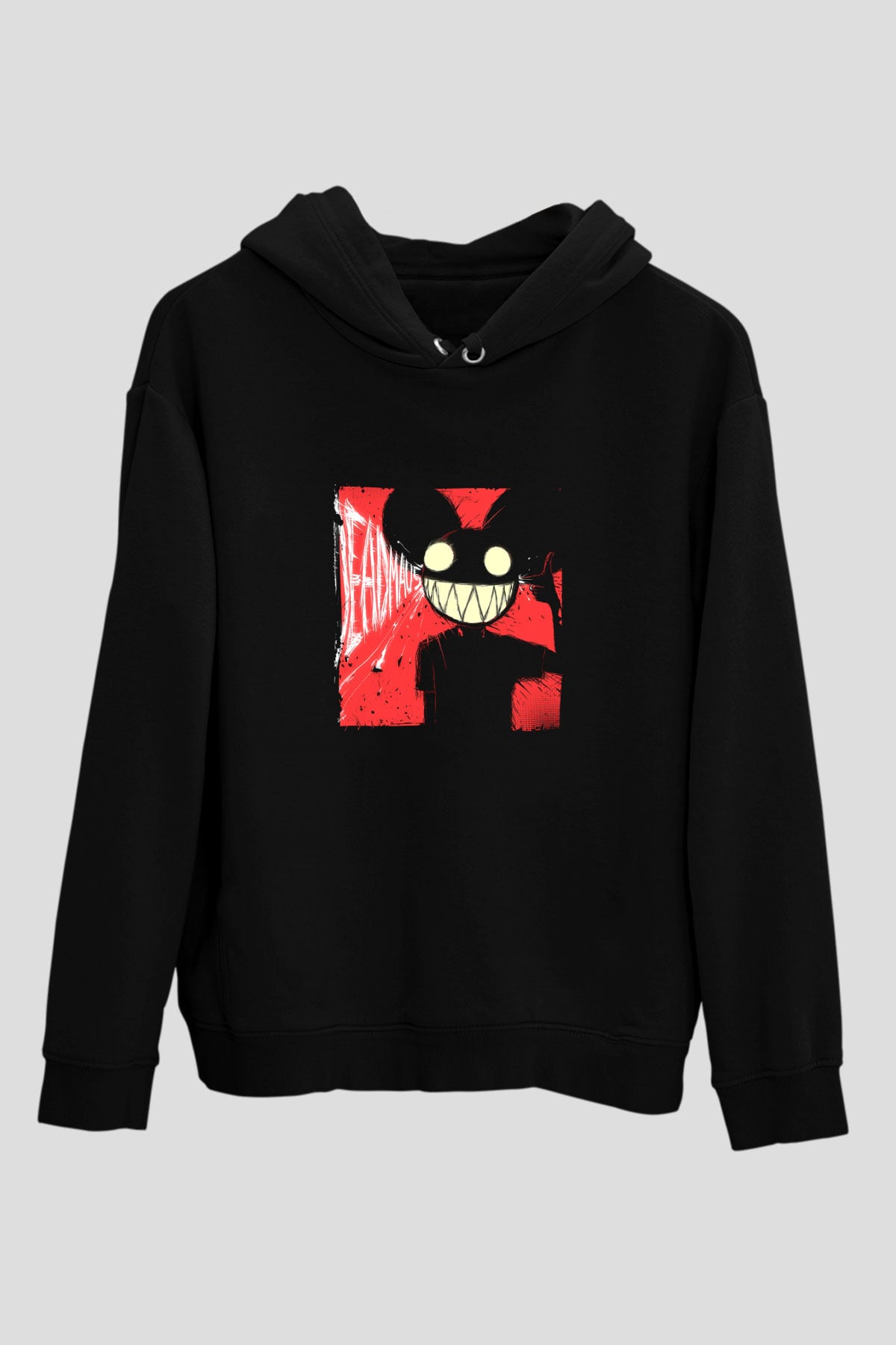 Deadmau5 Baskılı Unisex Siyah Hoodie