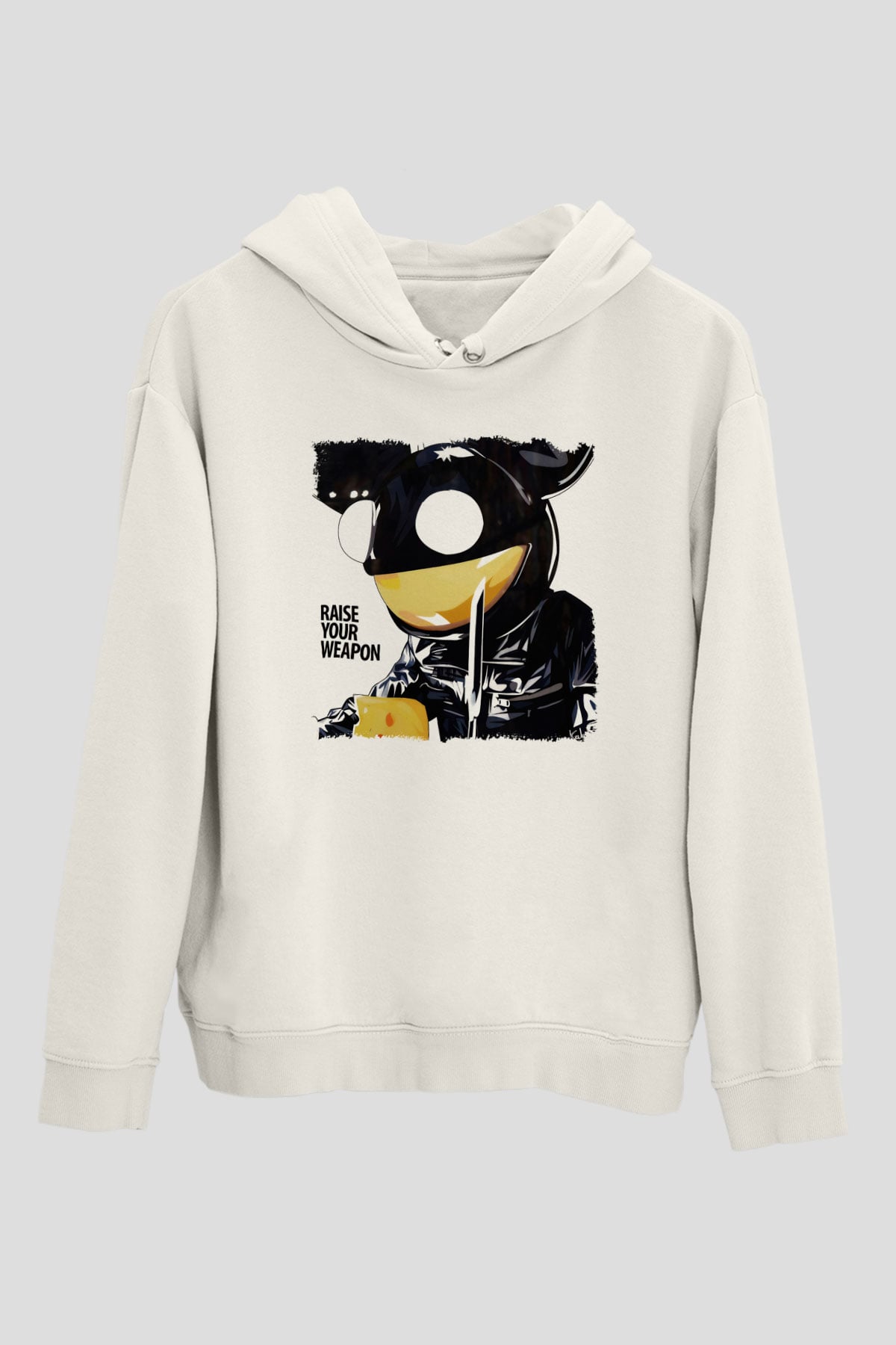 Deadmau5 Beyaz Unisex Kapşonlu Sweatshirt