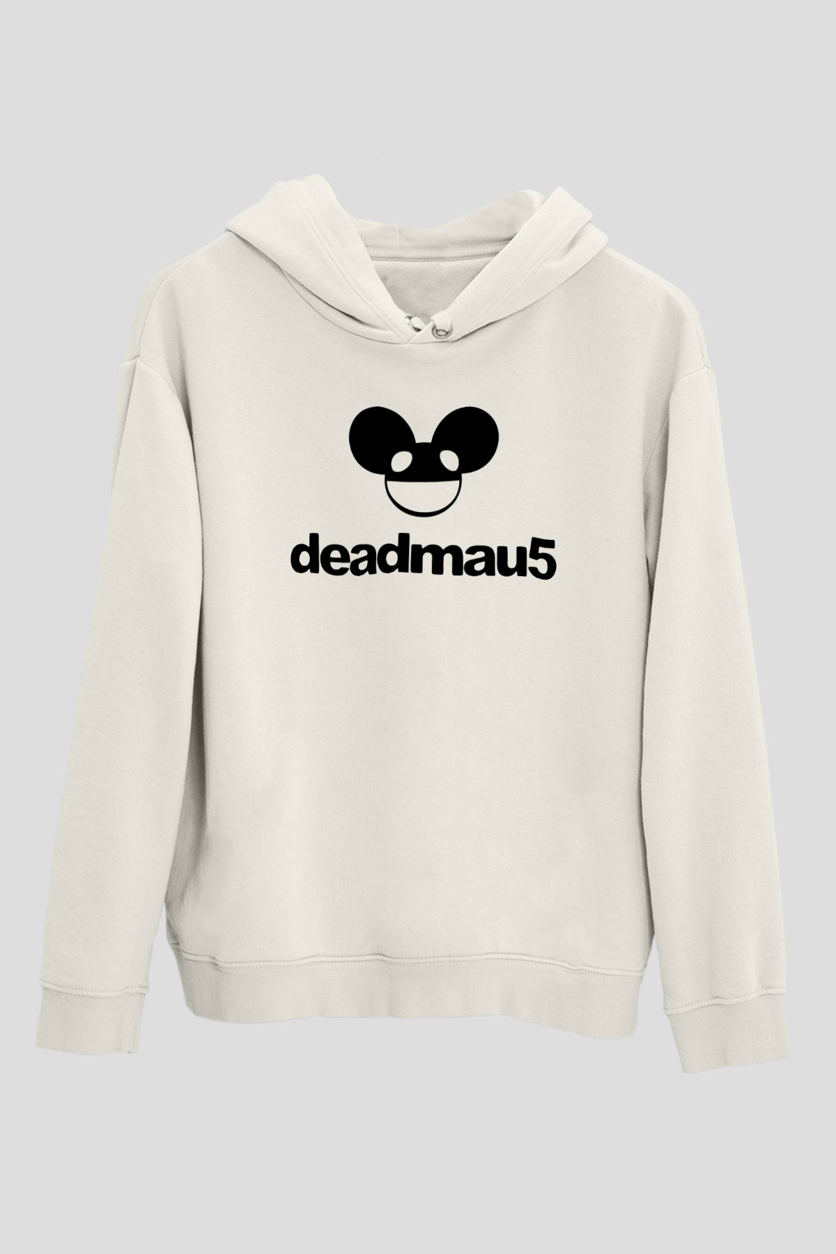 Deadmau5 Beyaz Unisex Kapşonlu Sweatshirt