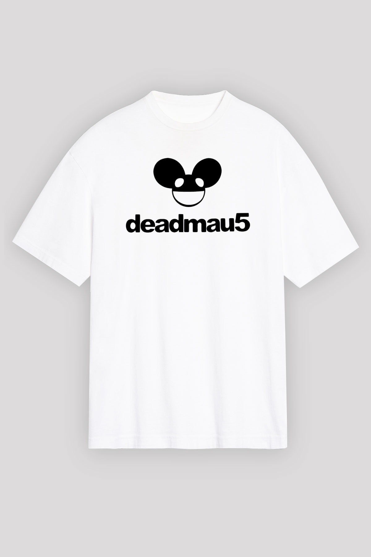 Deadmau5 Beyaz Unisex Oversize Tişört T-Shirt