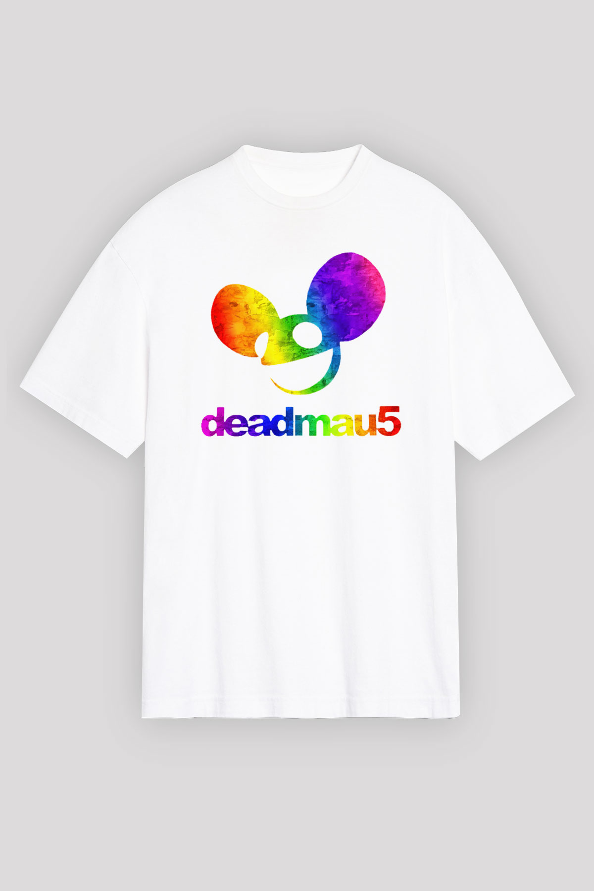 Deadmau5 Beyaz Unisex Oversize Tişört T-Shirt