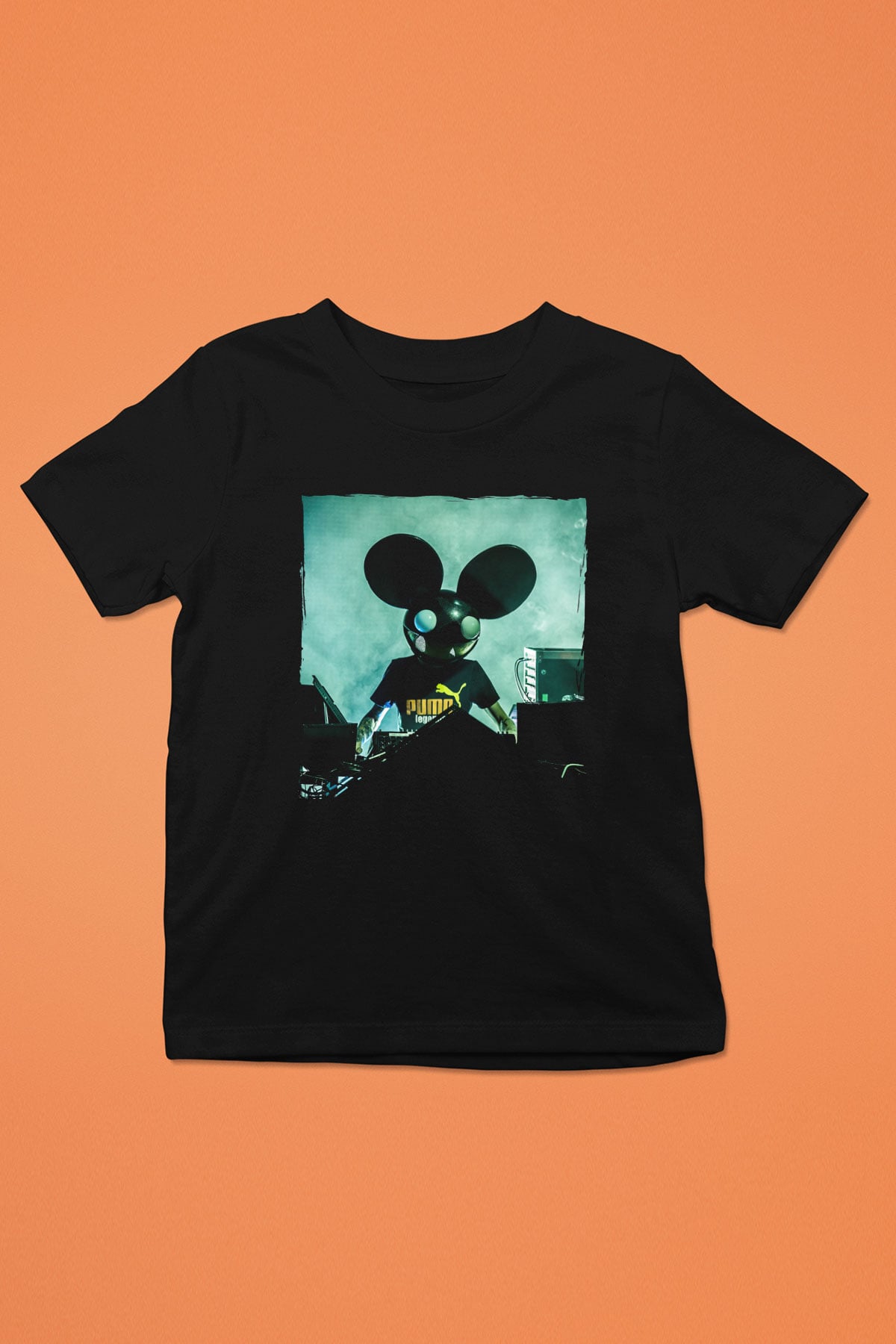 Deadmau5 Siyah Unisex Çocuk Tişört