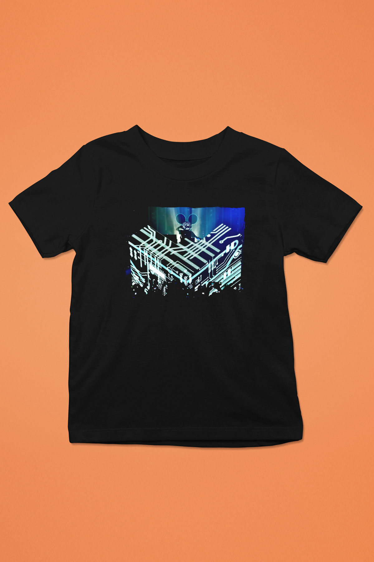Deadmau5 Siyah Unisex Çocuk Tişört