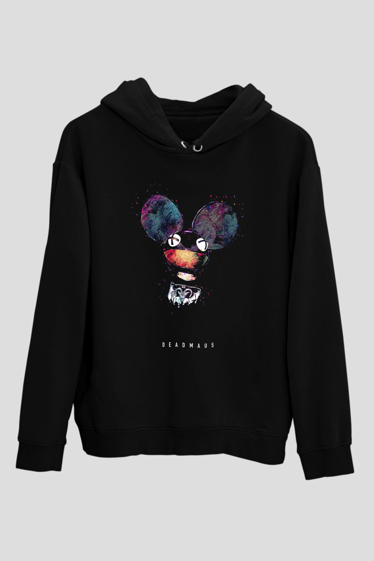 Deadmau5 Siyah Unisex Kapüşonlu Sweatshirt