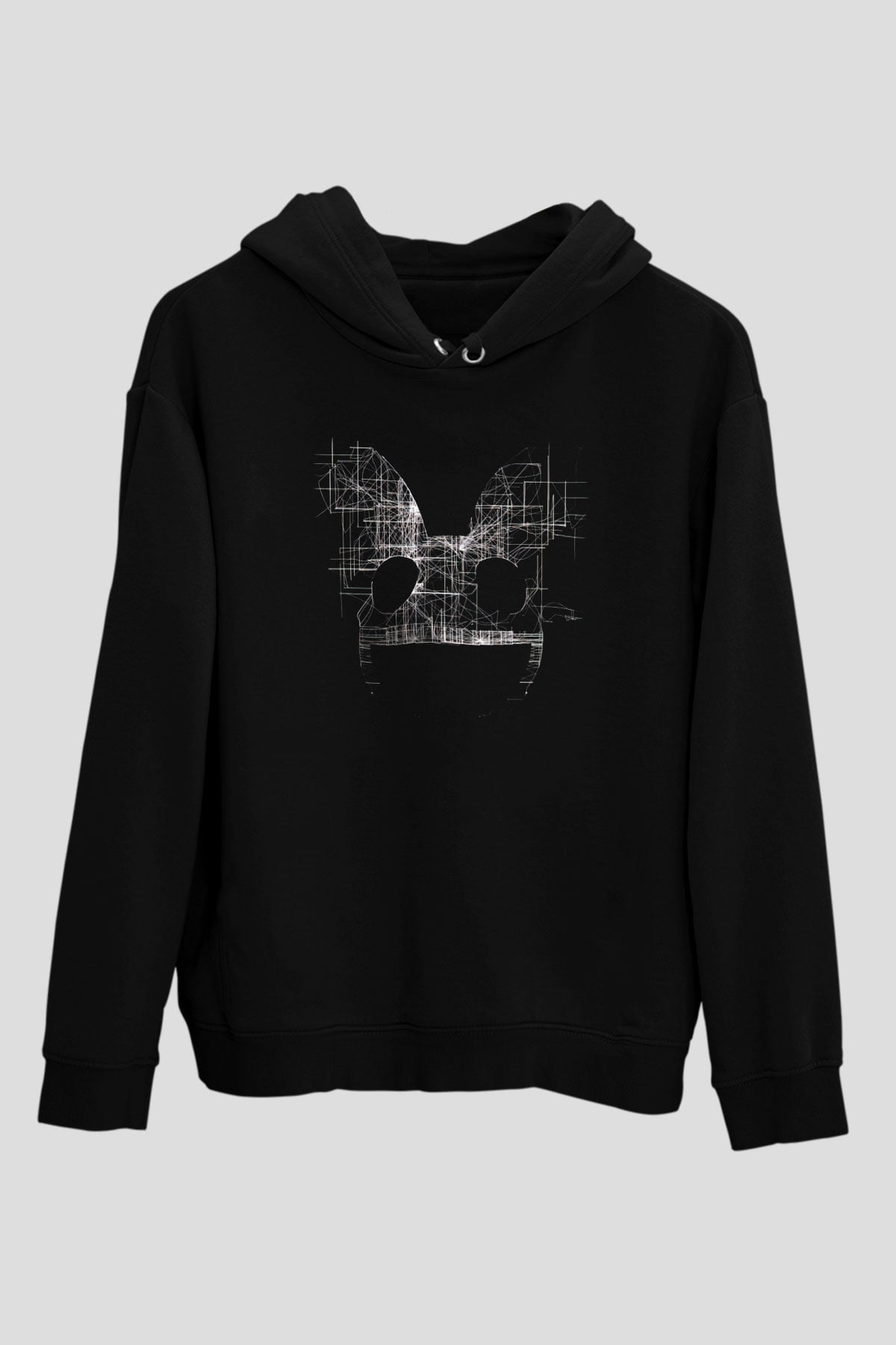 Deadmau5 Siyah Unisex Kapüşonlu Sweatshirt