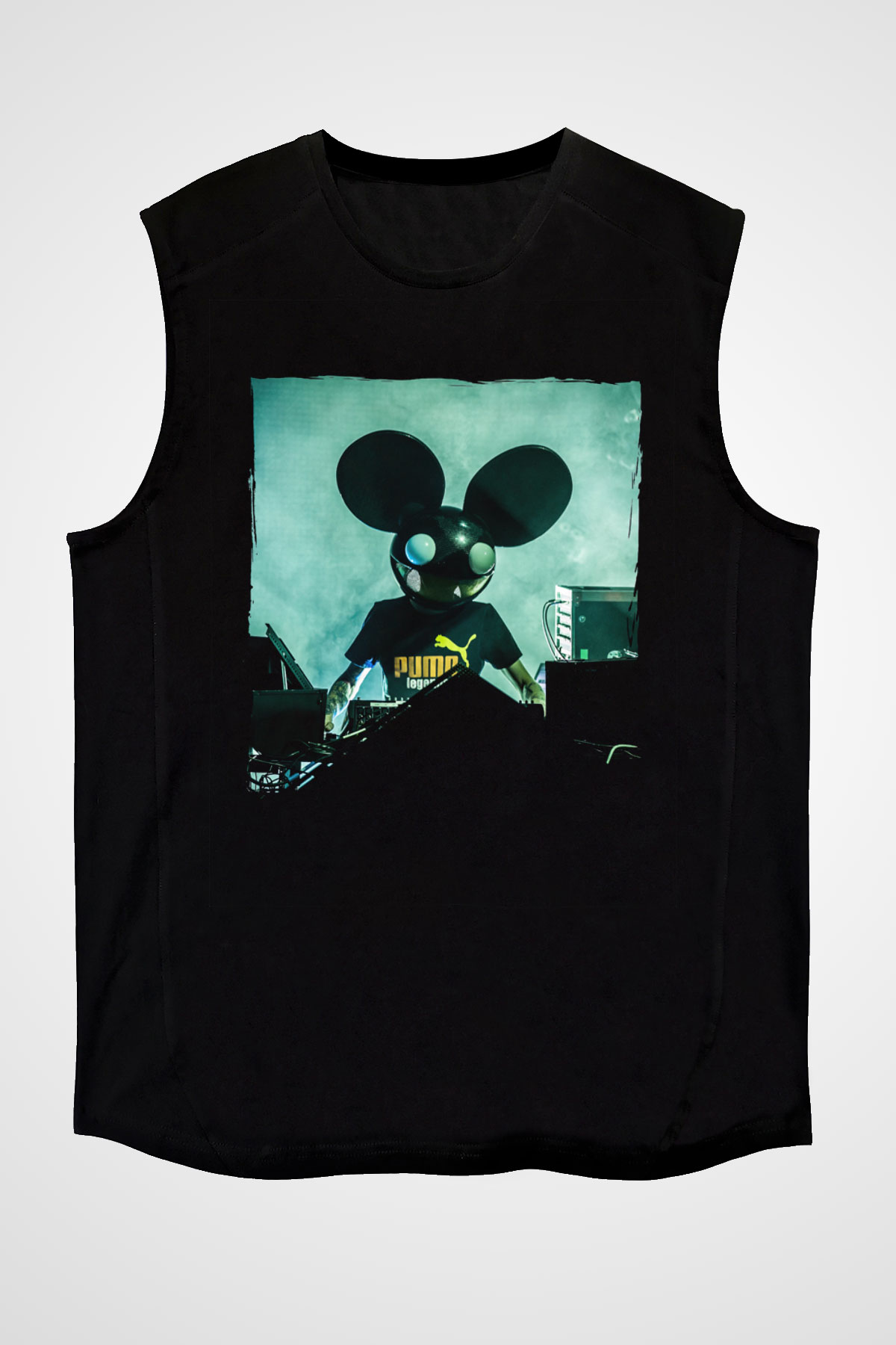 Deadmau5 Siyah Unisex Kolsuz Tişört