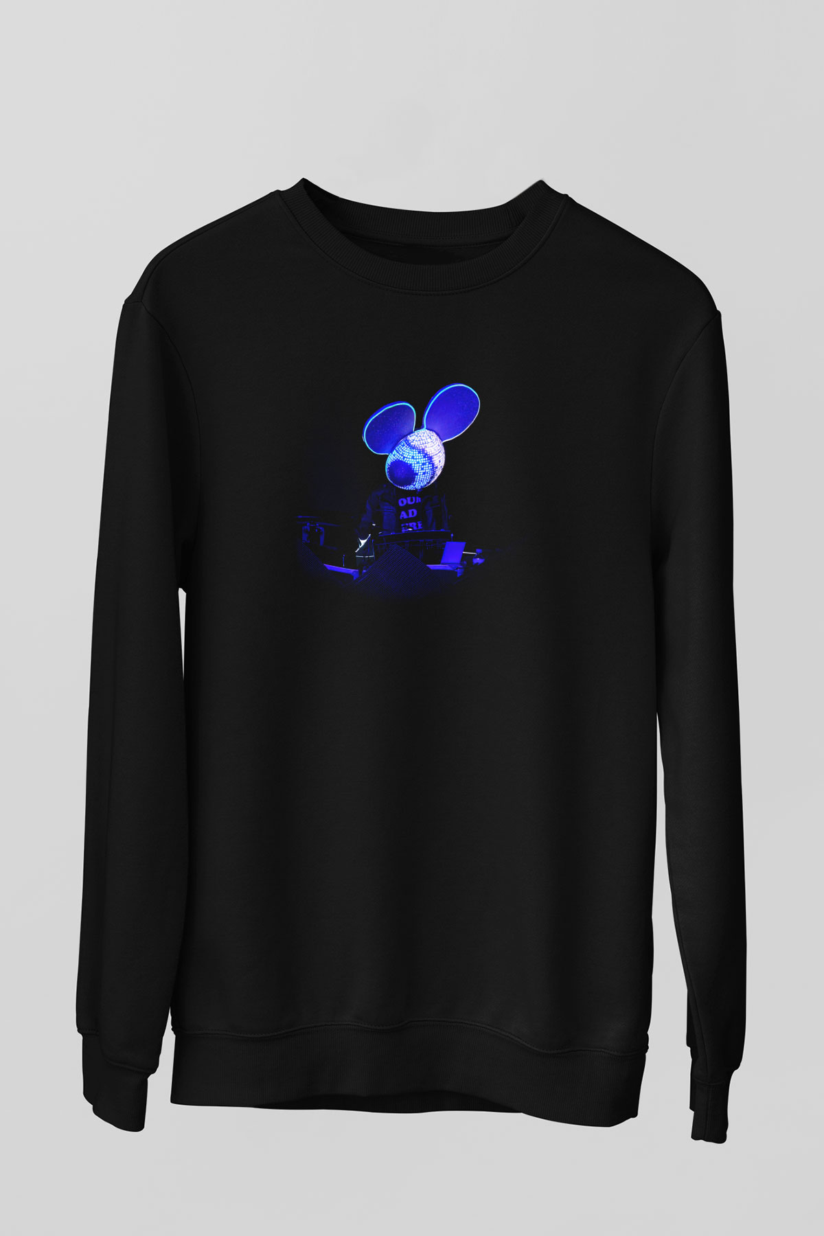 Deadmau5 Siyah Unisex Sweatshirt