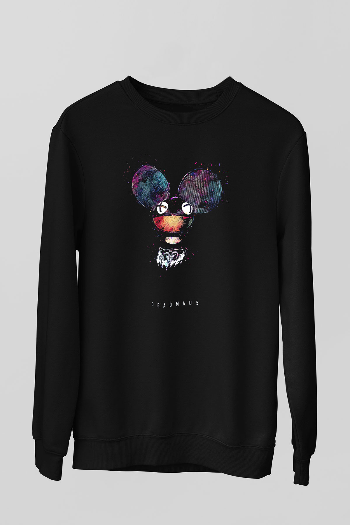Deadmau5 Siyah Unisex Sweatshirt