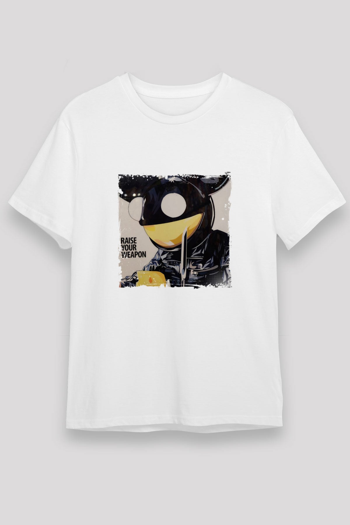 Deadmau5Baskılı Beyaz Tişört