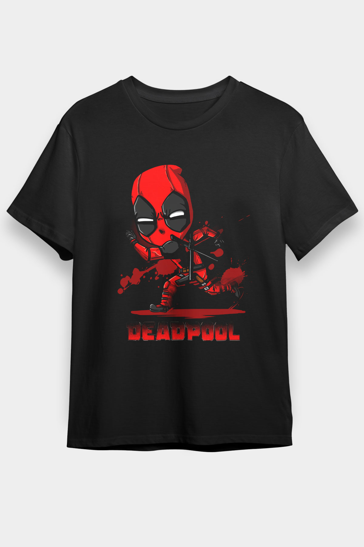 Deadpool Siyah Unisex Graphic Tee - STREETWEAR