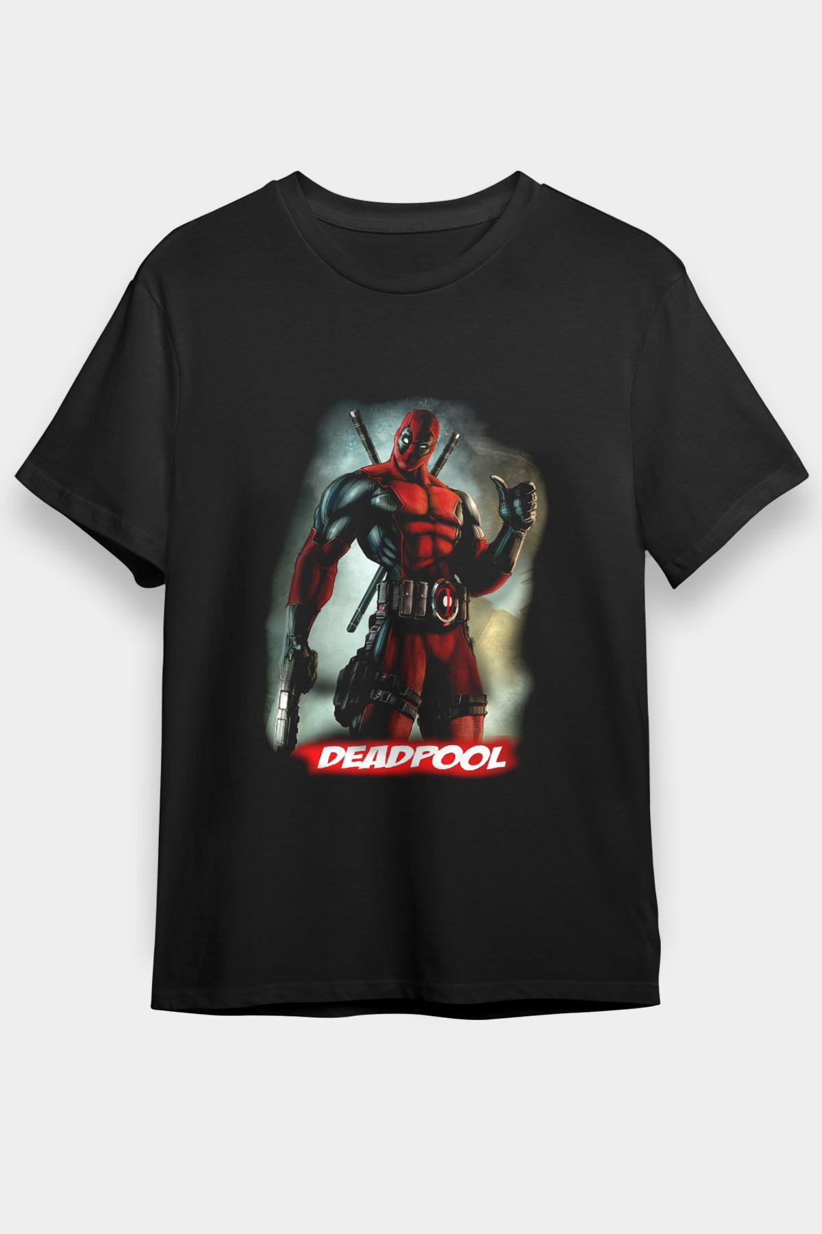 Deadpool Siyah Unisex Graphic Tee - STREETWEAR