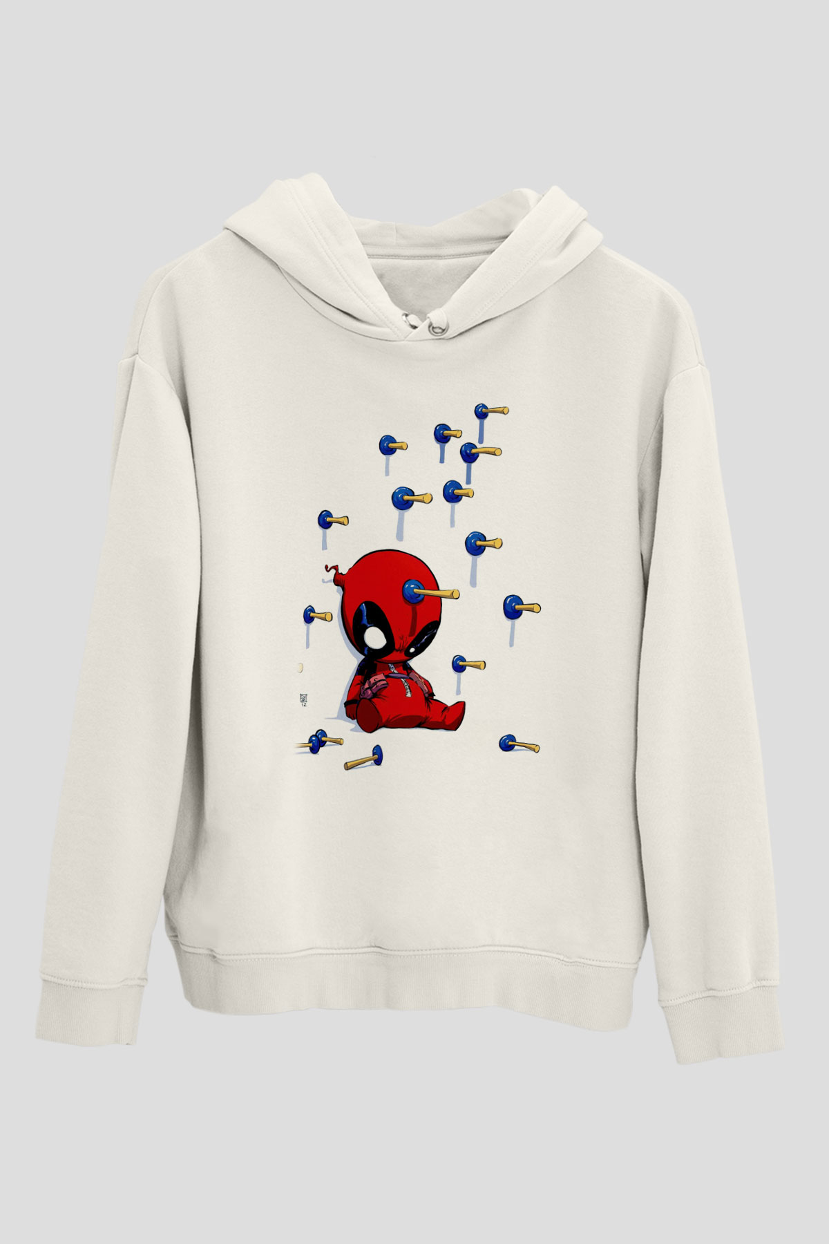 DeadpoolBeyaz  Unisex Hoodie