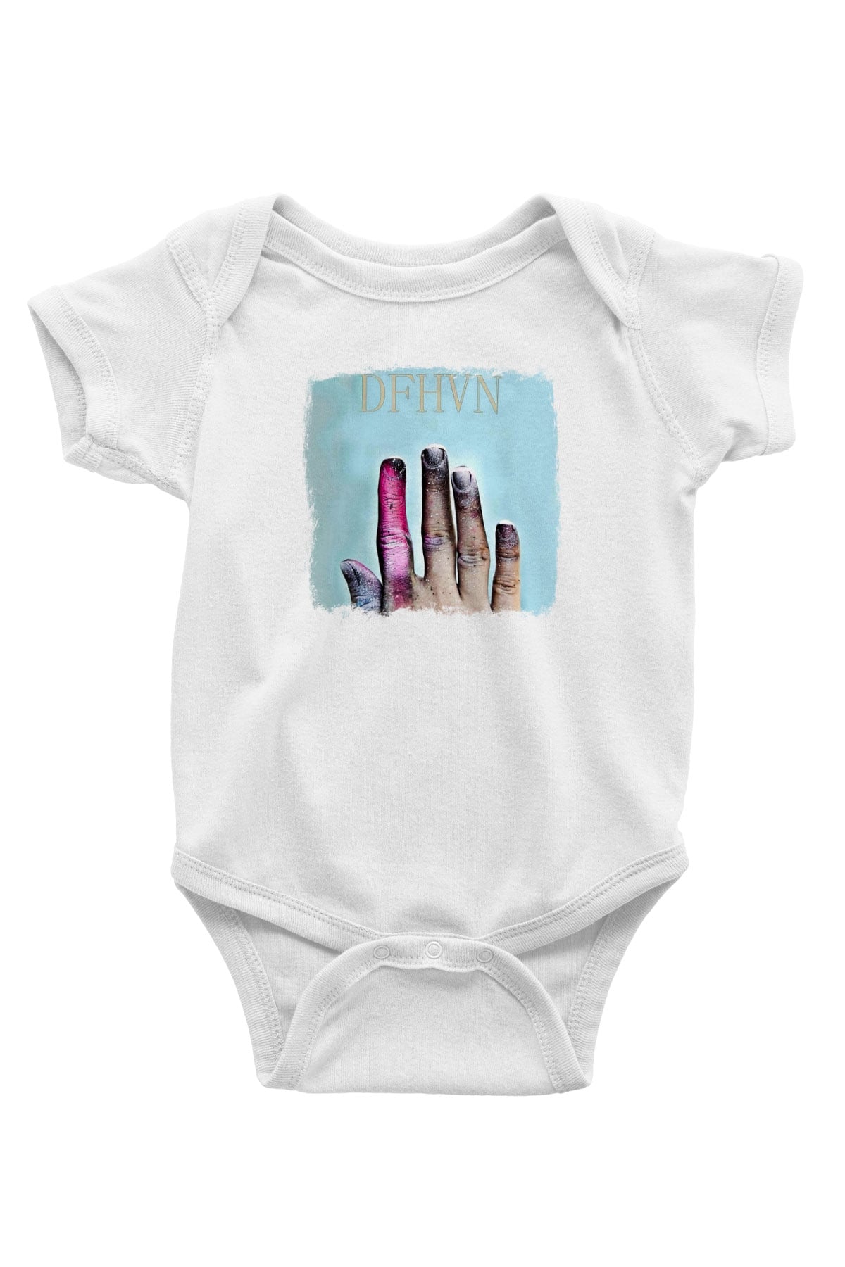 Deafheaven Baskılı Unisex Beyaz Bebek Body - Zıbın