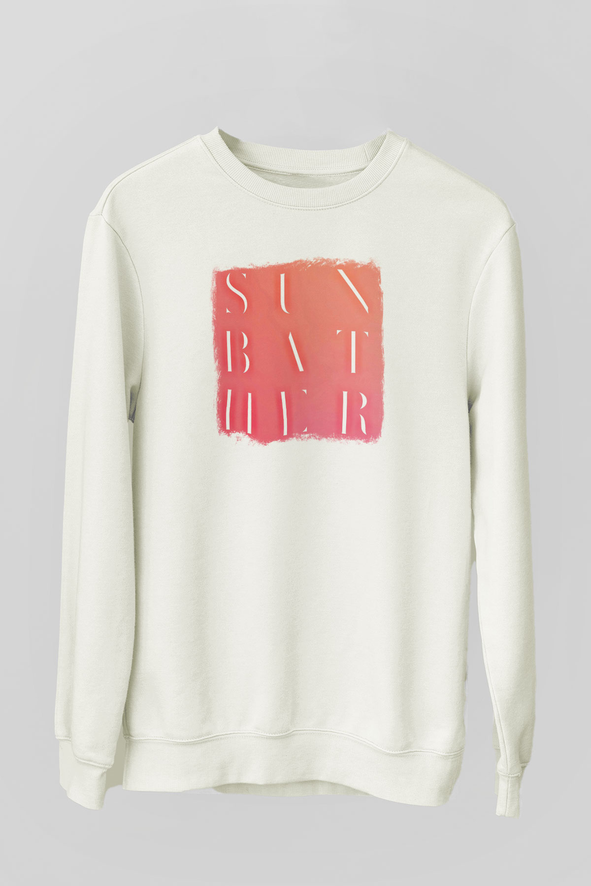 Deafheaven Baskılı Unisex Beyaz Sweatshirt