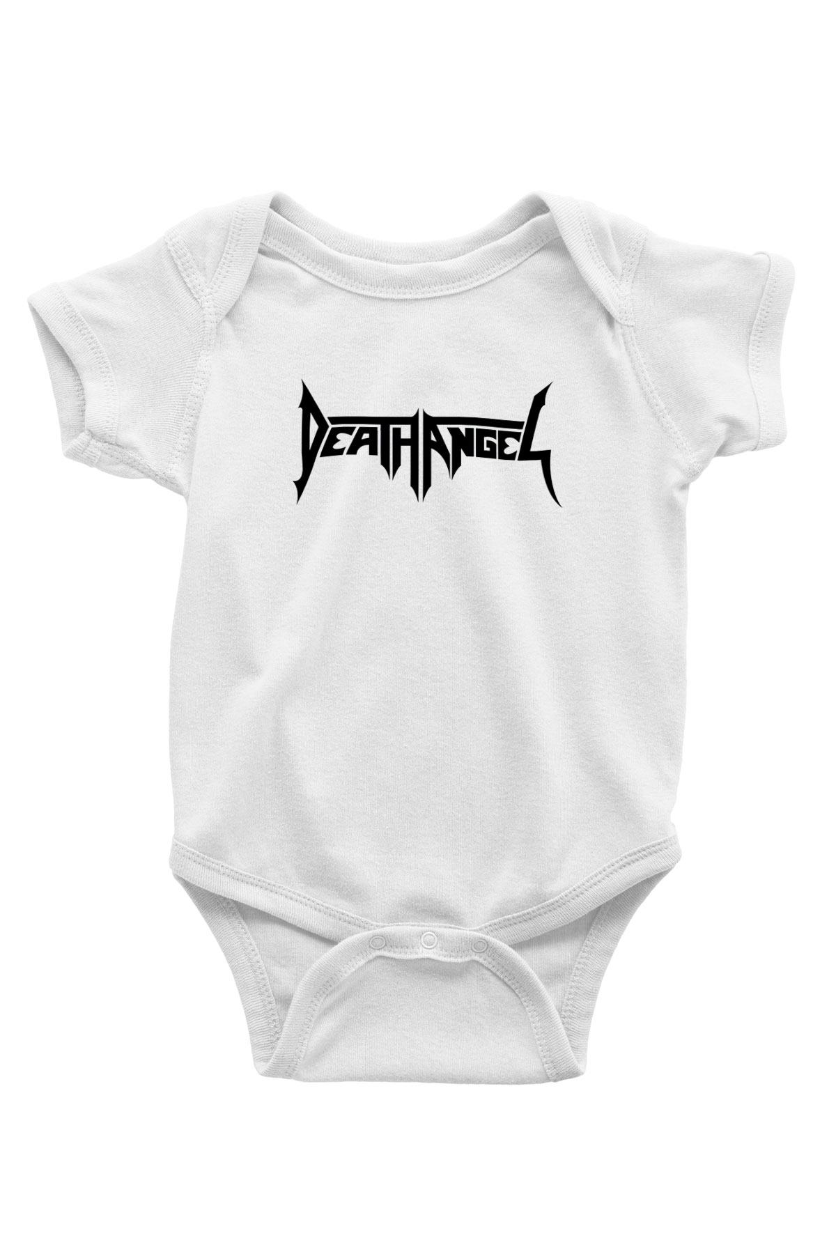 Death Angel Baskılı Beyaz Unisex Bebek Body - Zıbın