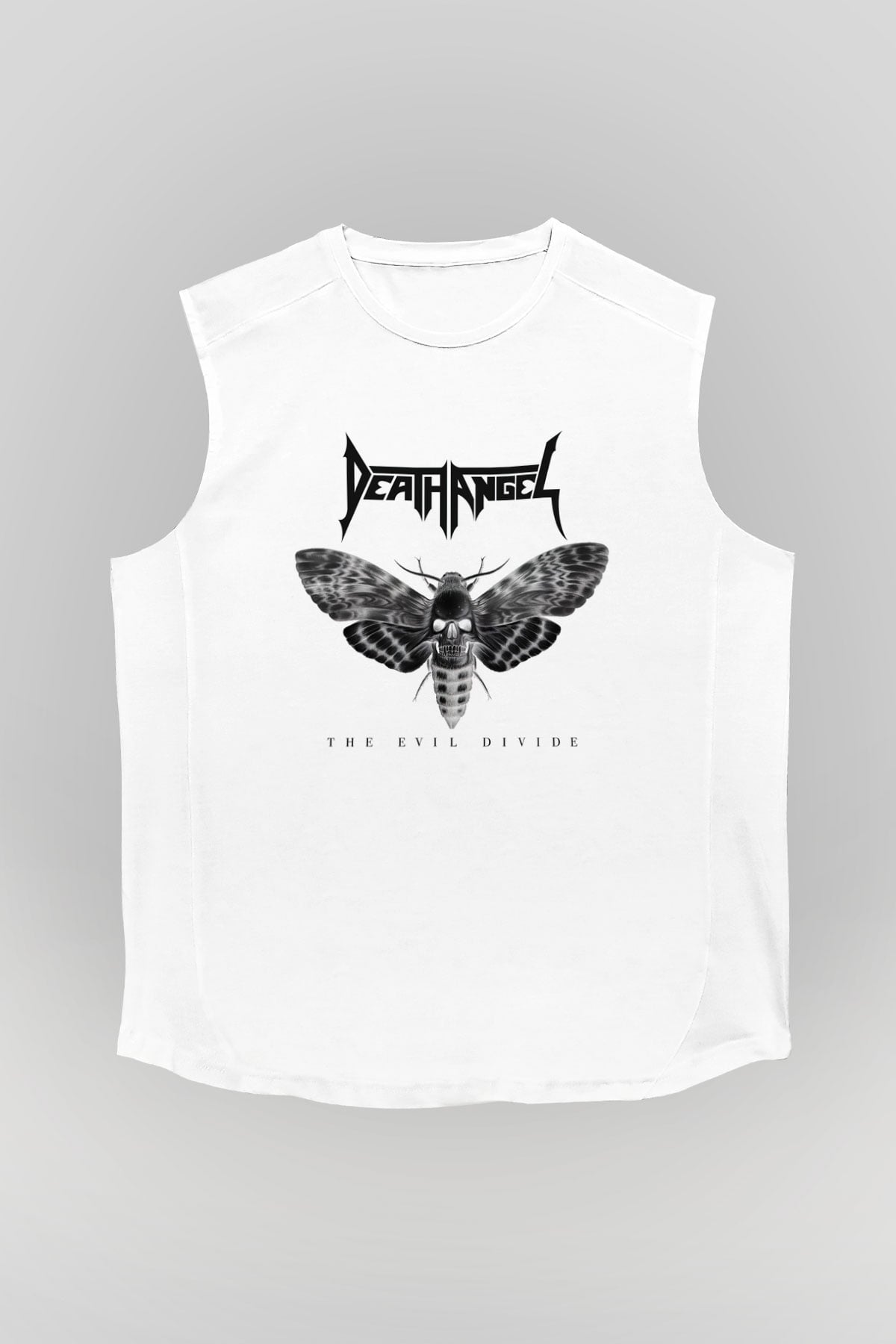 Death Angel Beyaz Unisex Kolsuz Tişört