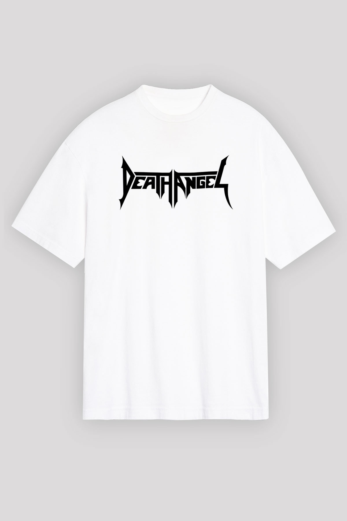 Death Angel Beyaz Unisex Oversize Tişört T-Shirt