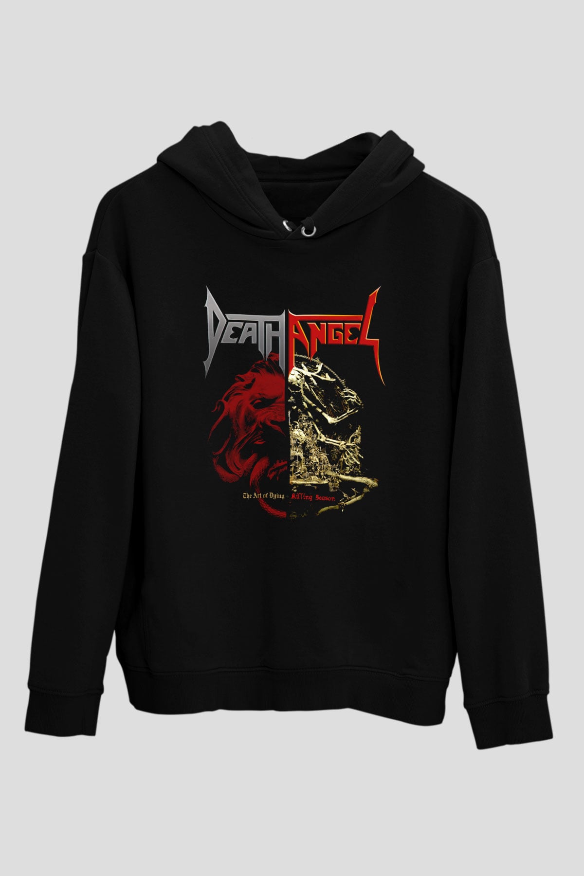 Death Angel Siyah Unisex Kapüşonlu Sweatshirt