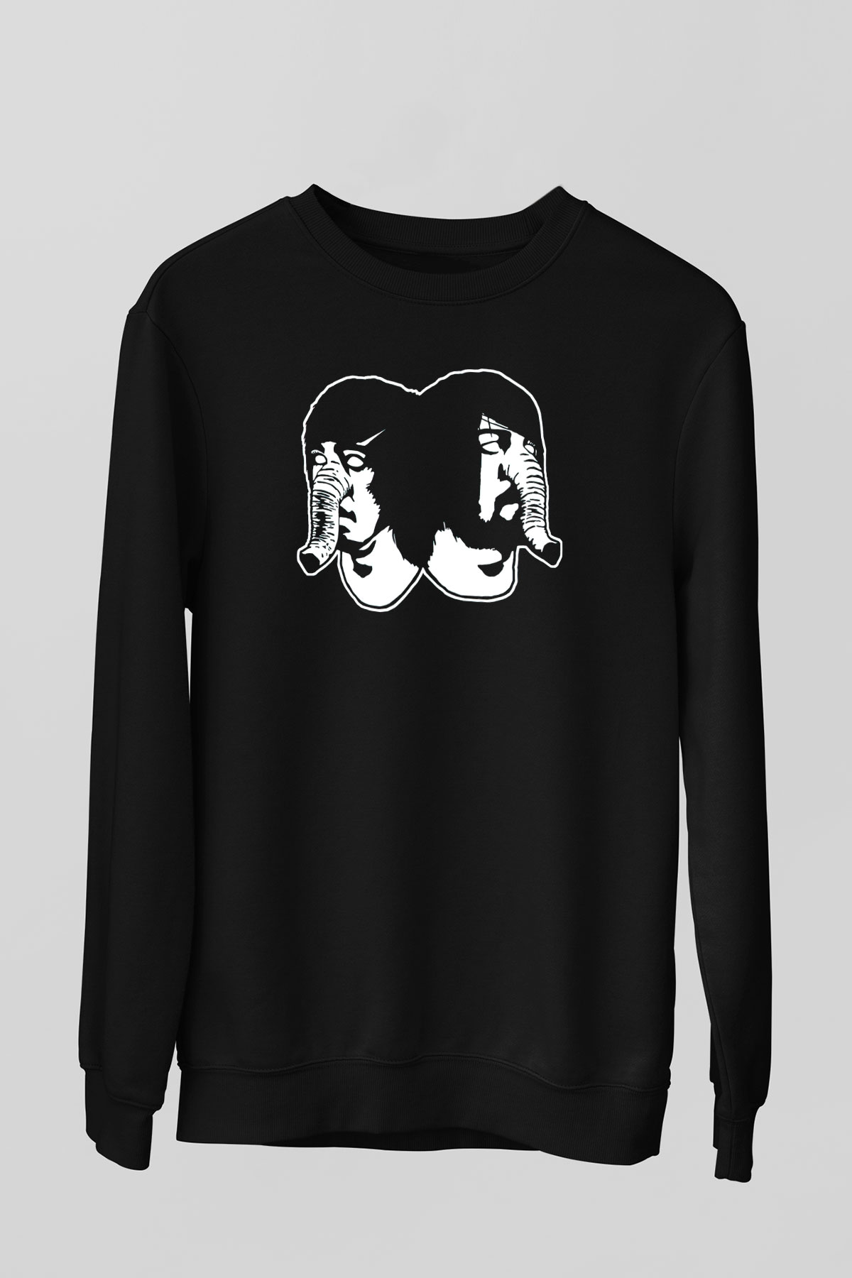 Death from Above Siyah Unisex Sweatshirt