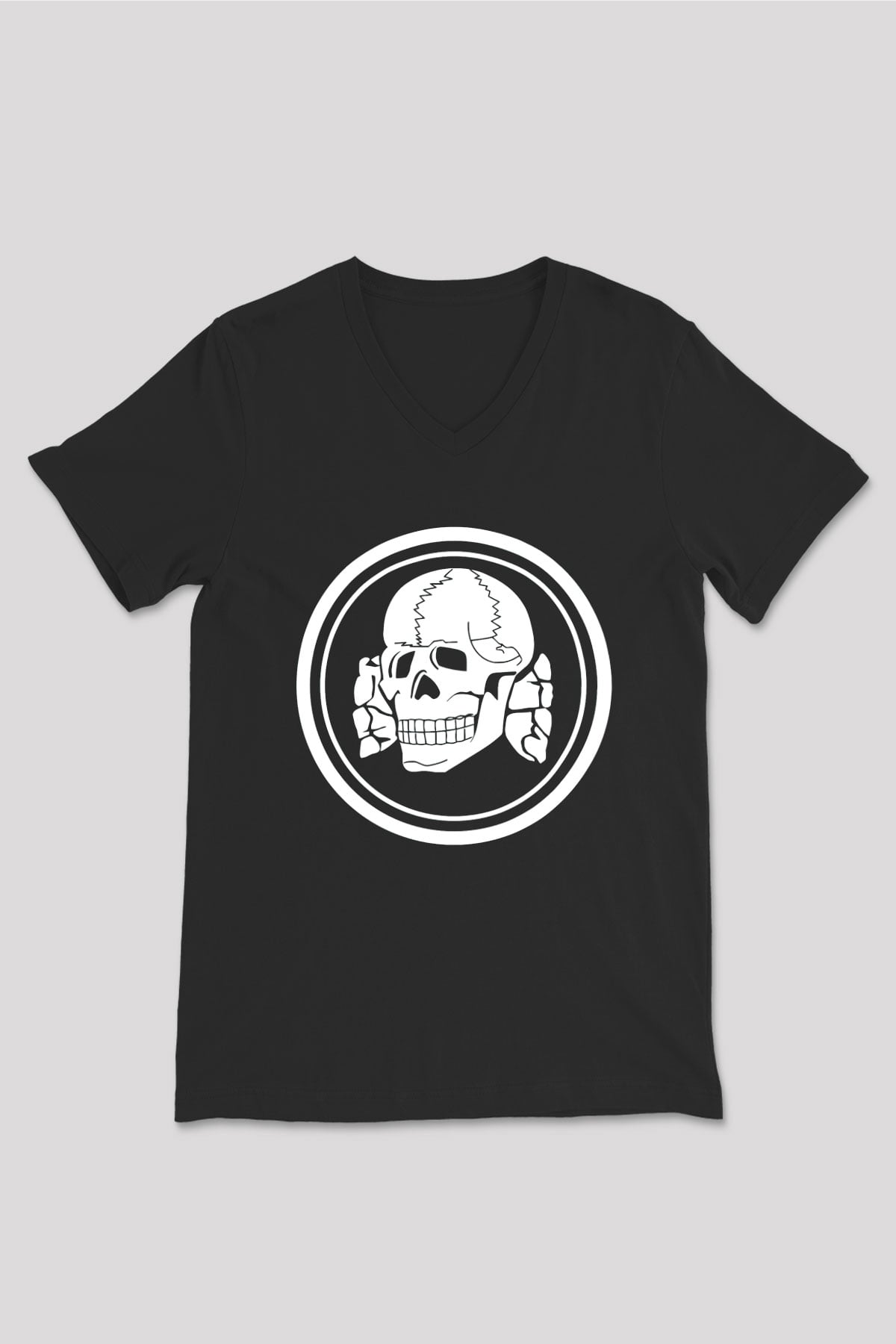 Death in June Siyah Unisex V Yaka Tişört T-Shirt