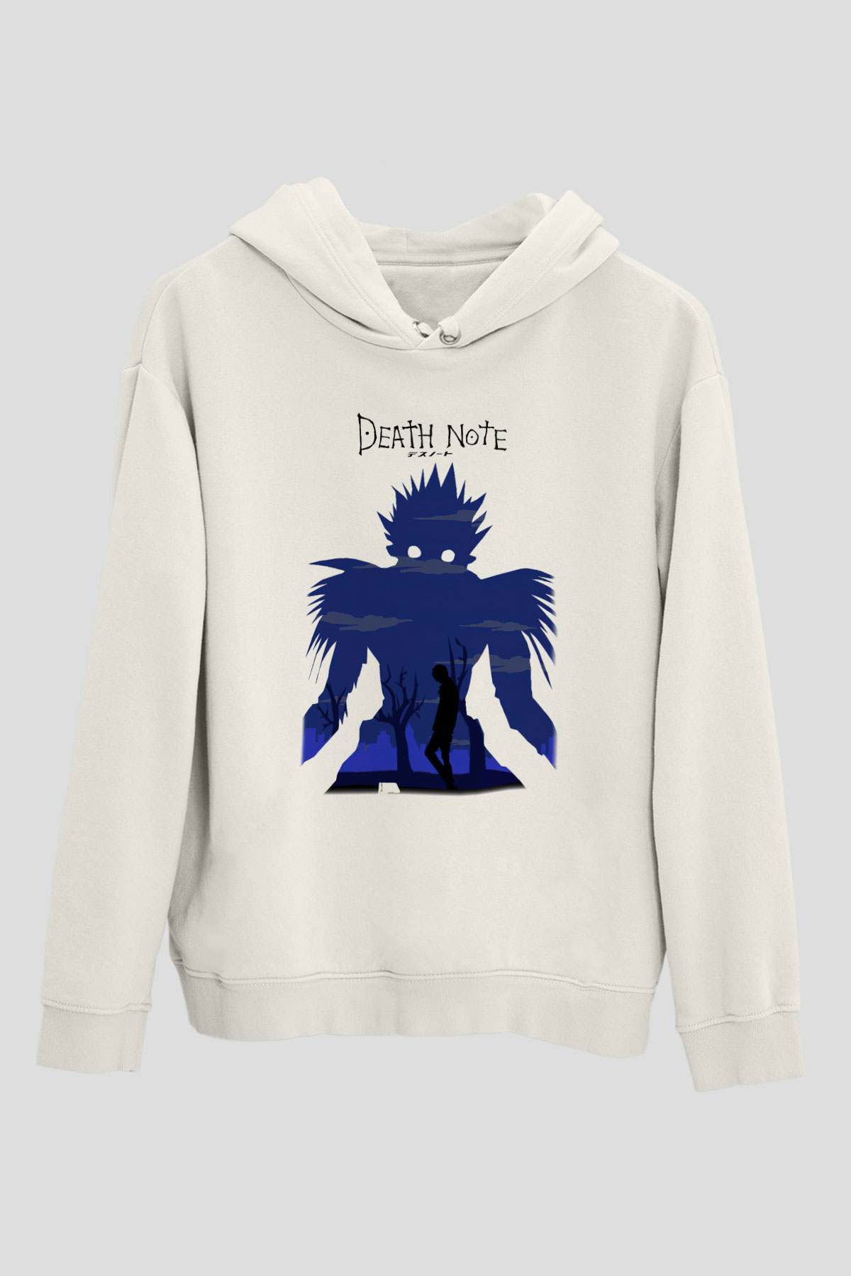 Death Note Beyaz Unisex Kapşonlu Sweatshirt