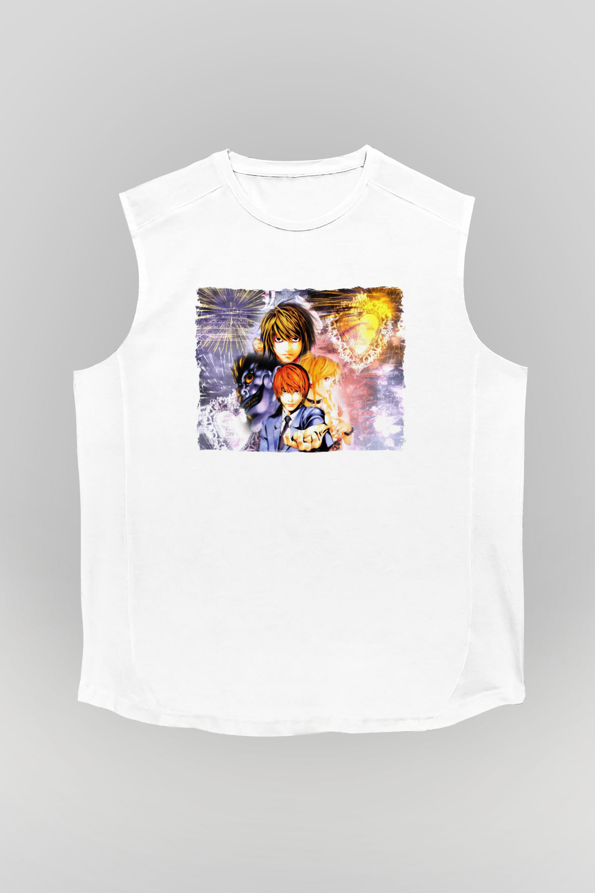 Death Note Beyaz Unisex Kolsuz Tişört