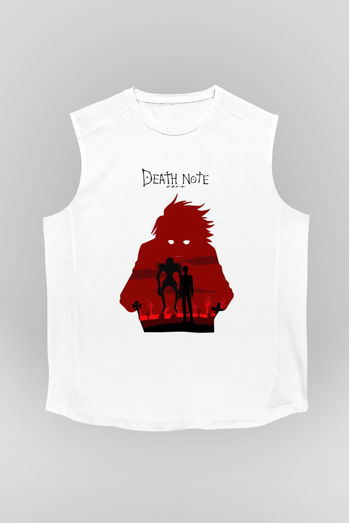 Death Note Beyaz Unisex Kolsuz Tişört