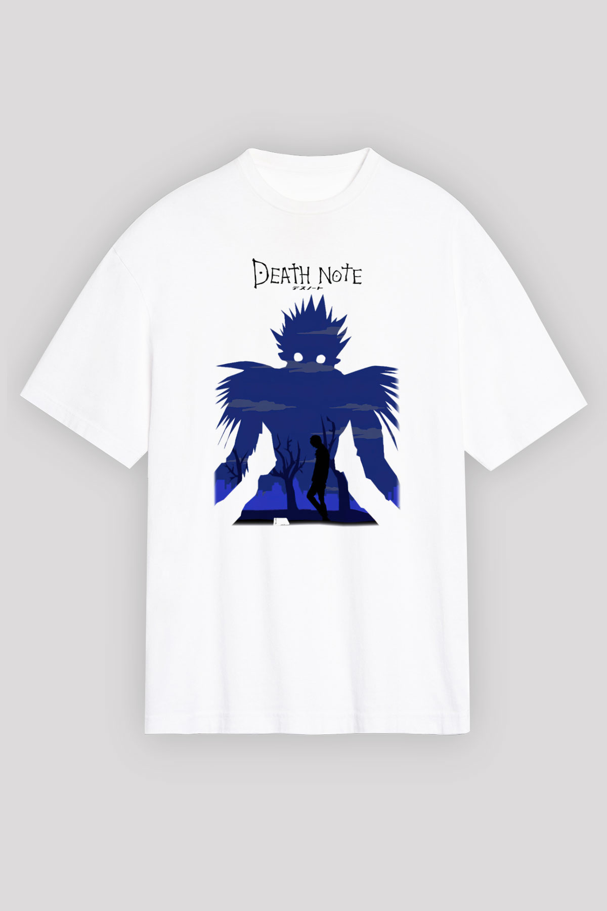 Death Note Beyaz Unisex Oversize Tişört T-Shirt