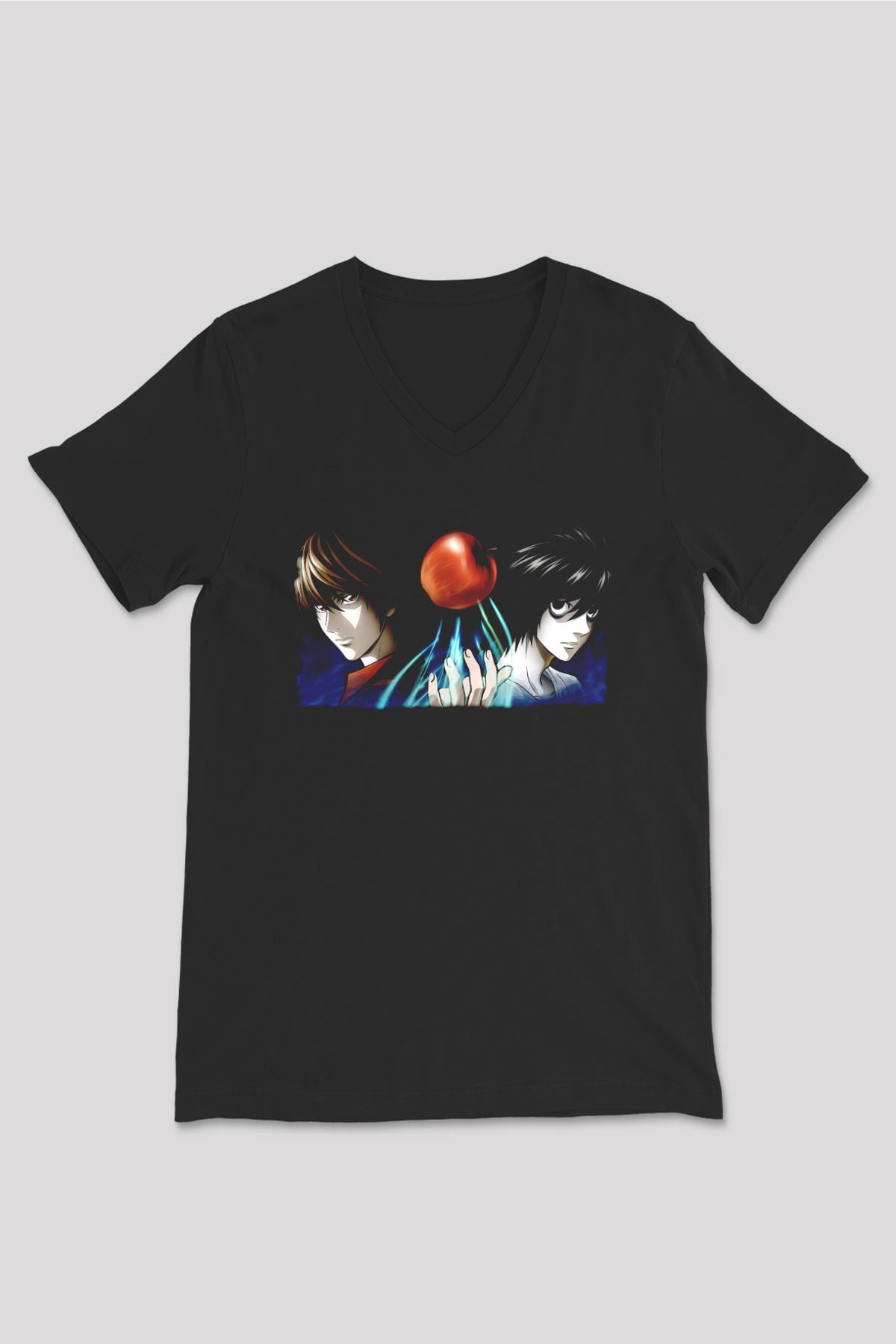 Death Note Siyah Unisex V Yaka Tişört