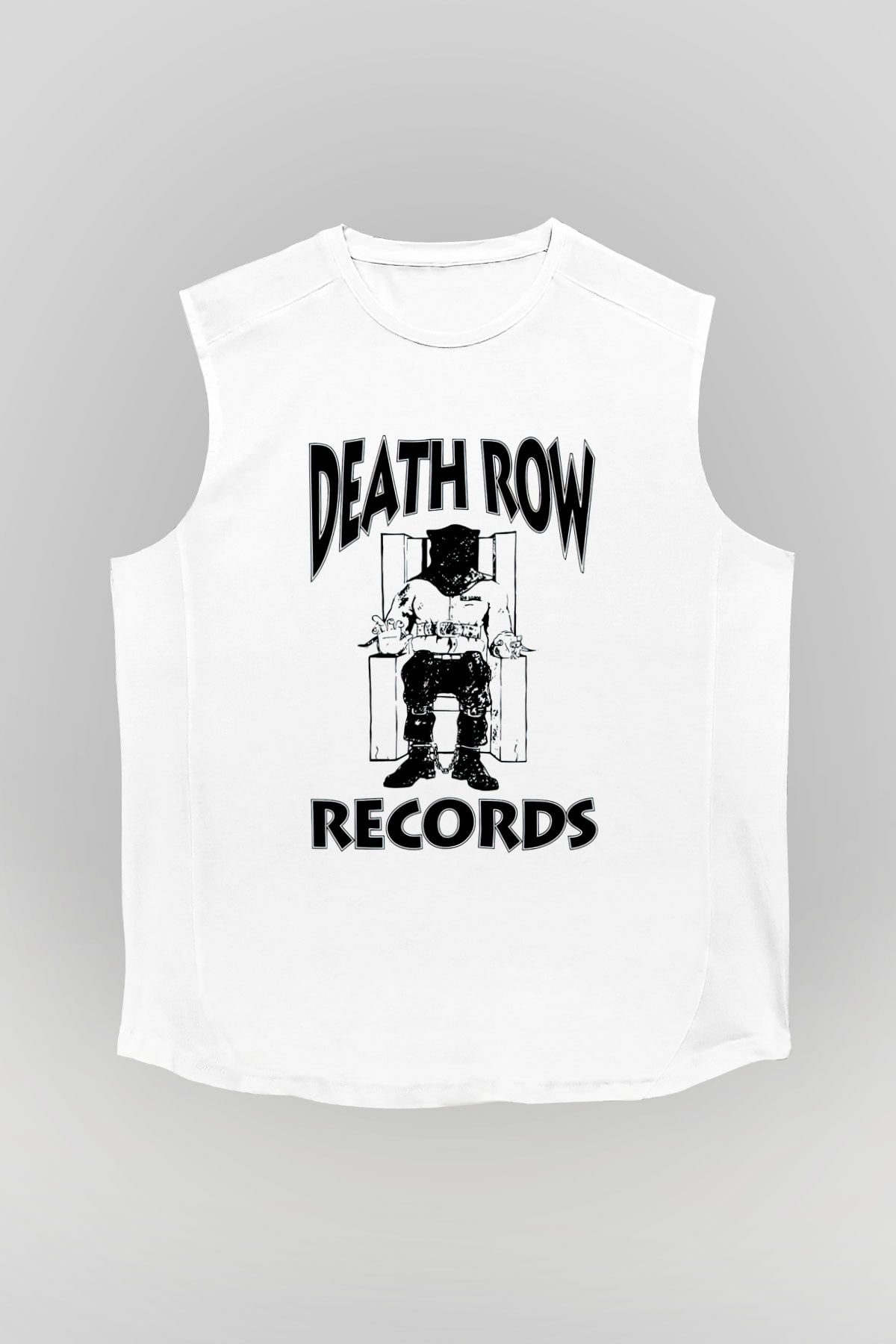 Death Row Records Beyaz Unisex Kolsuz Tişört