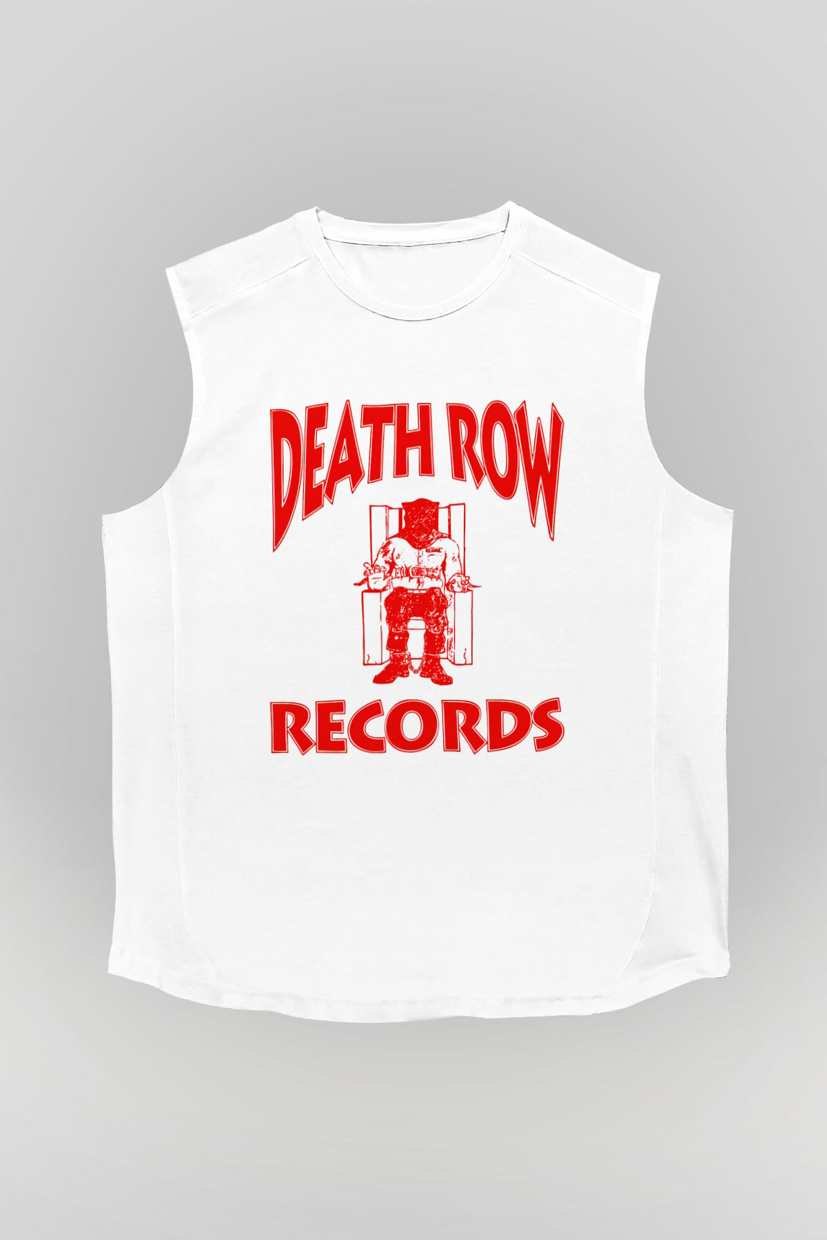 Death Row Records Beyaz Unisex Kolsuz Tişört