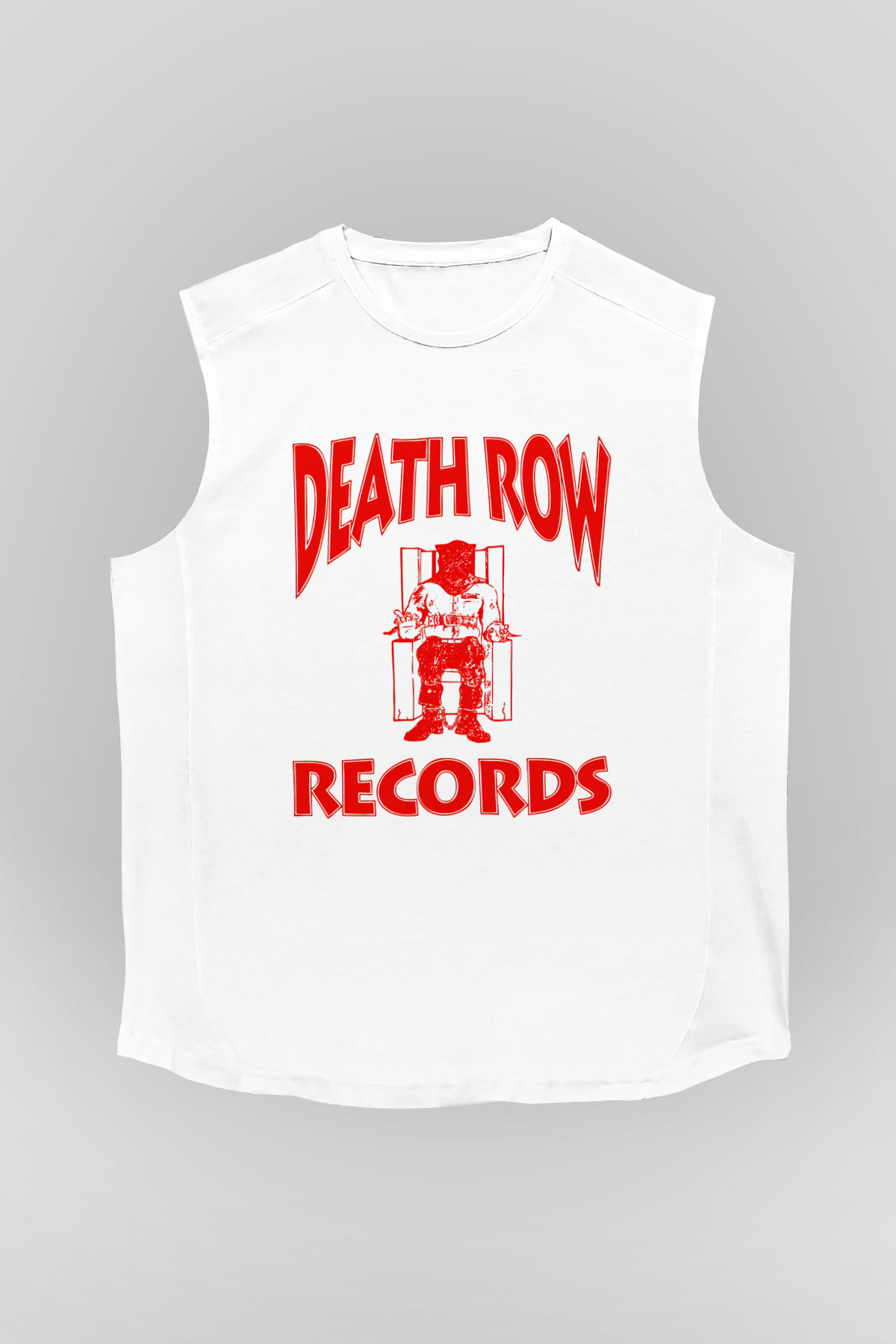 Death Row Records Beyaz Unisex Kolsuz Tişört