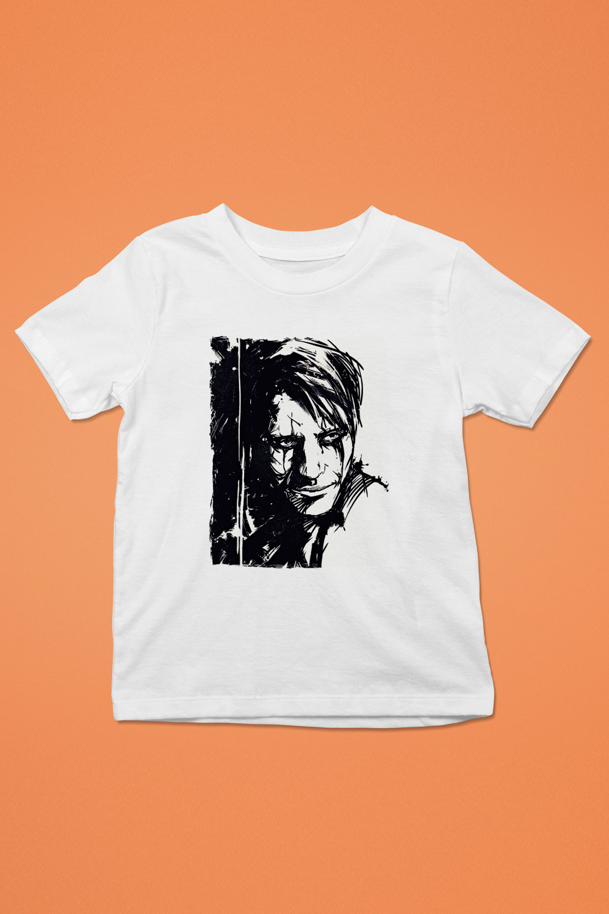 Death Stranding Baskılı Beyaz Unisex Beyaz Çocuk Tişört - Tshirt