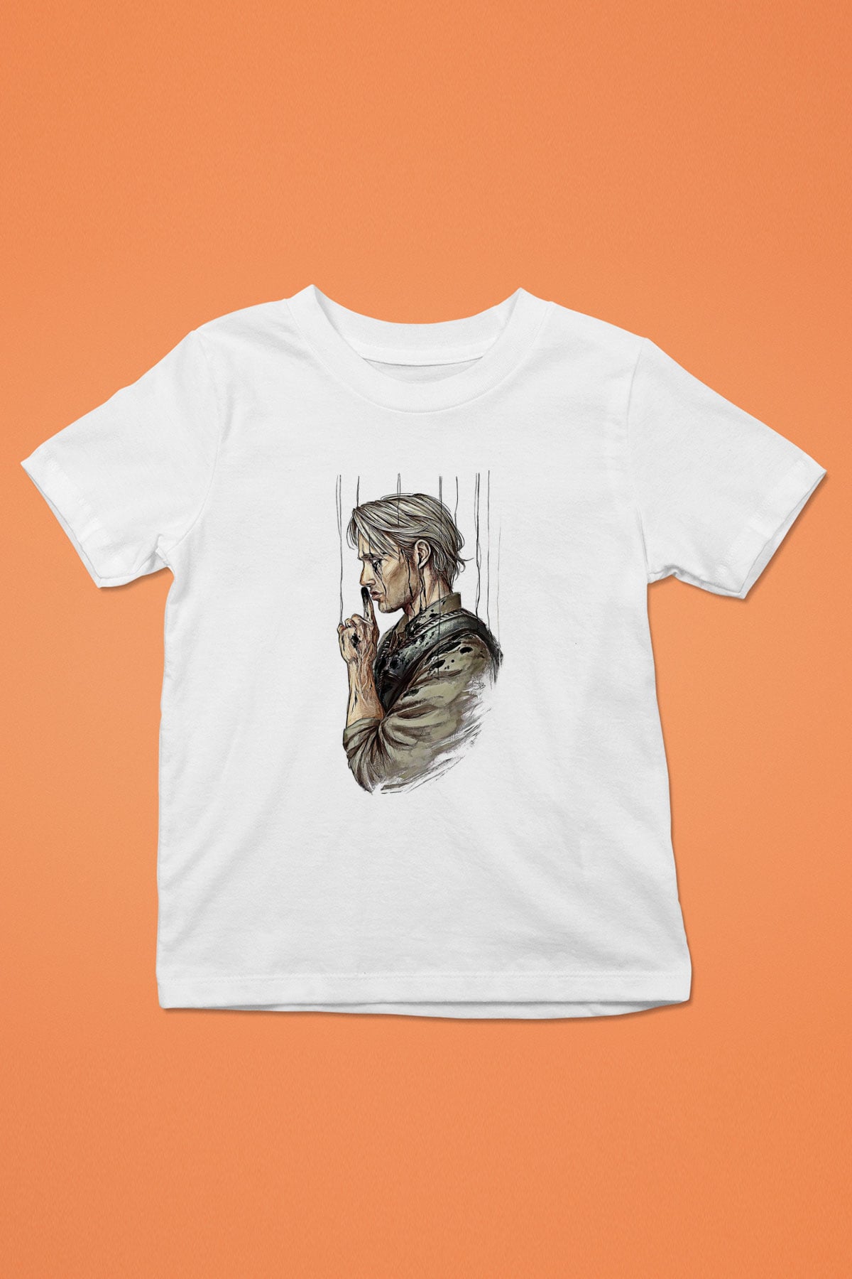 Death Stranding Baskılı Beyaz Unisex Beyaz Çocuk Tişört - Tshirt