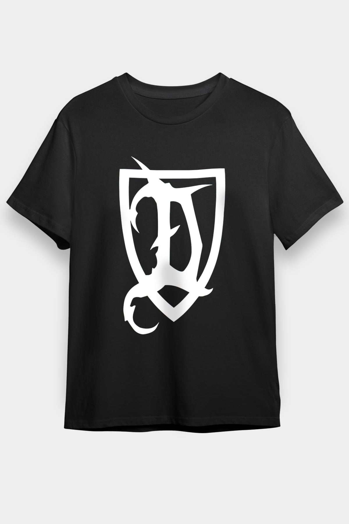 Deeds of Flesh Baskılı Unisex Siyah Tişört - Tshirt